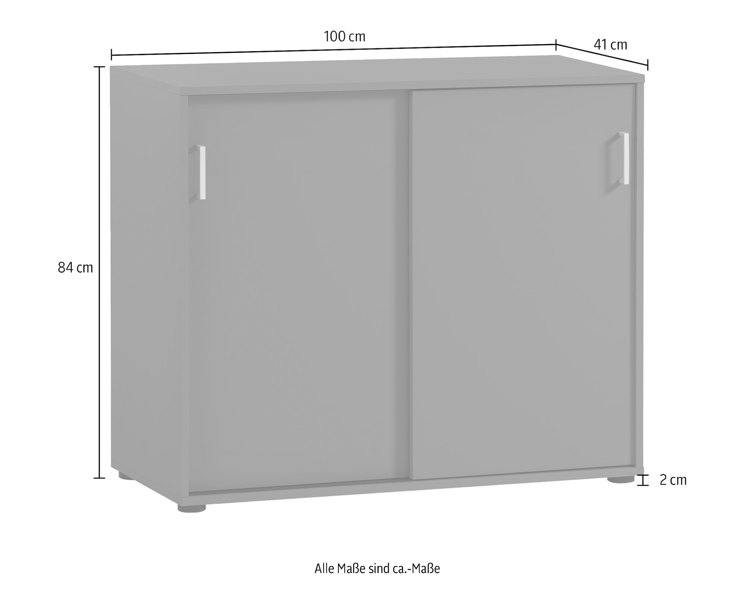 Schildmeyer Aktenschrank »Baku«, 100x63 cm, Schiebetüren, Made in Germany