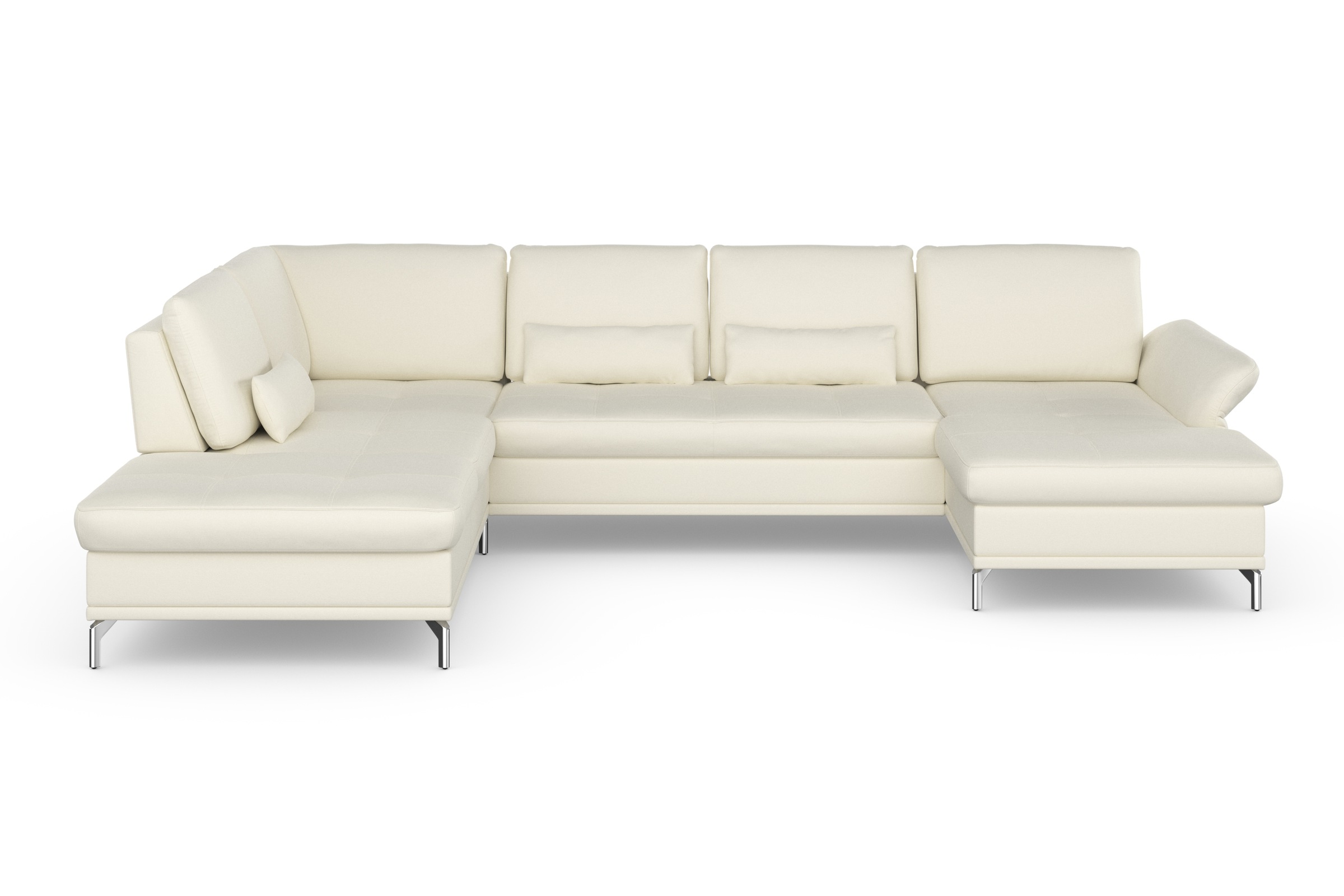 Home affaire Wohnlandschaft »Palm Beach U-Form« Federkern, mit Sitztiefenve günstig online kaufen