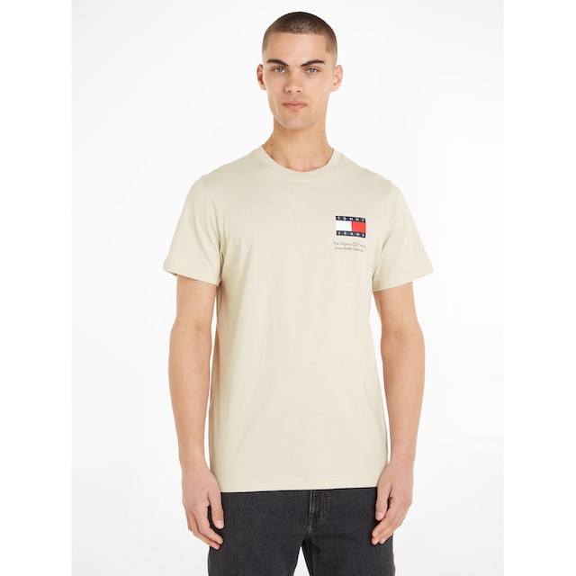 Tommy Jeans T-Shirt »TJM SLIM ESSENTIAL FLAG TEE EXT«, mit  Rundhalsausschnitt online bei