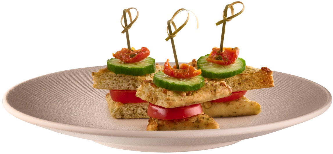 APS Teller »Servierteller "NERO" Ø 26 cm, Höhe ca. 3 cm« aus Melamin, kratzfest, bruchsicher und spülmaschinengeeignet