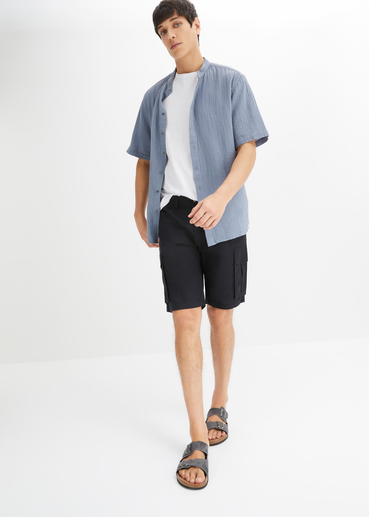 bonprix Cargobermudas  leichte Qualität, mit Stretch-Anteil, regular fit