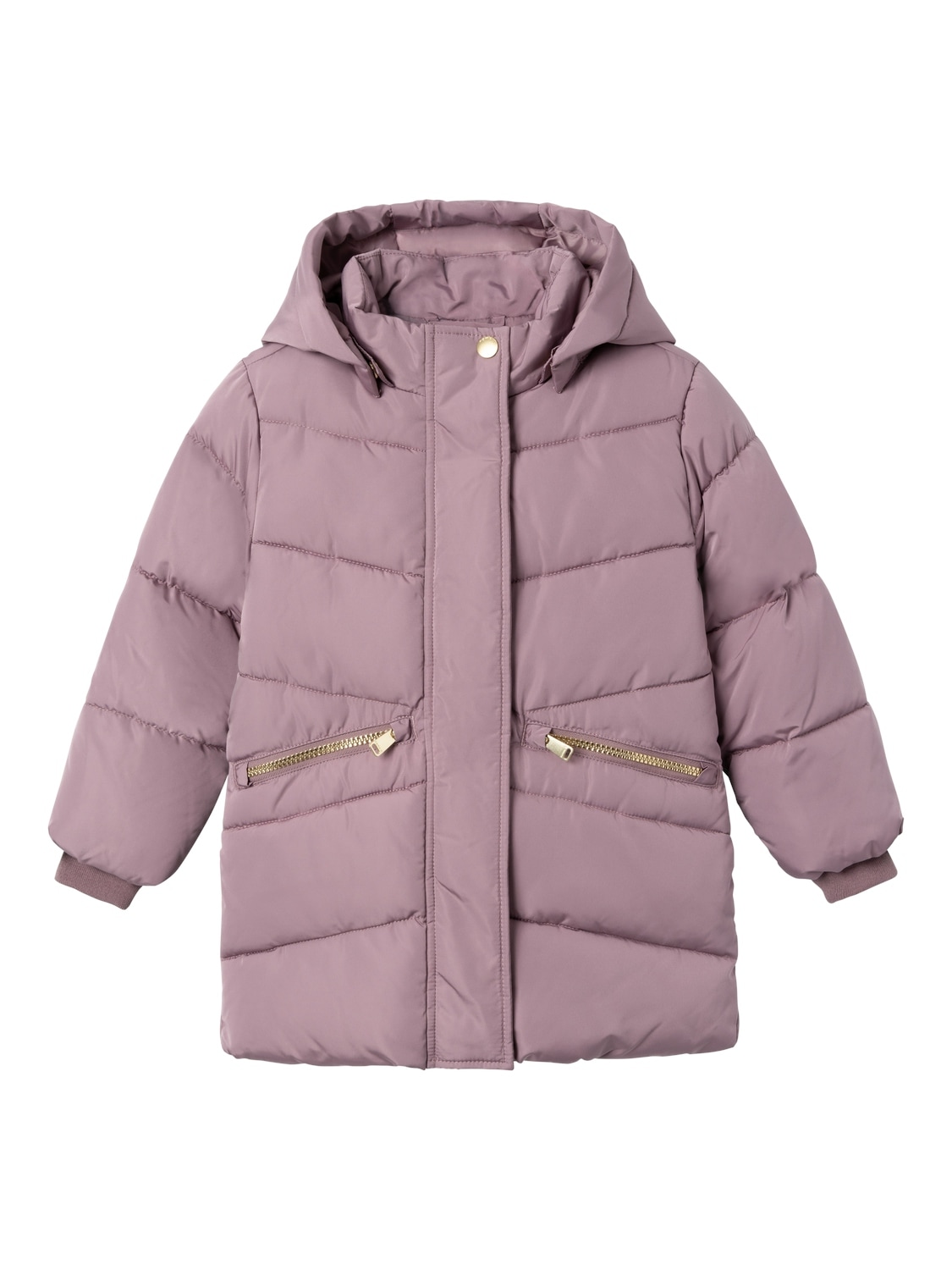 Steppjacke »NMFMEMO JACKET LONG TB«, mit Kapuze