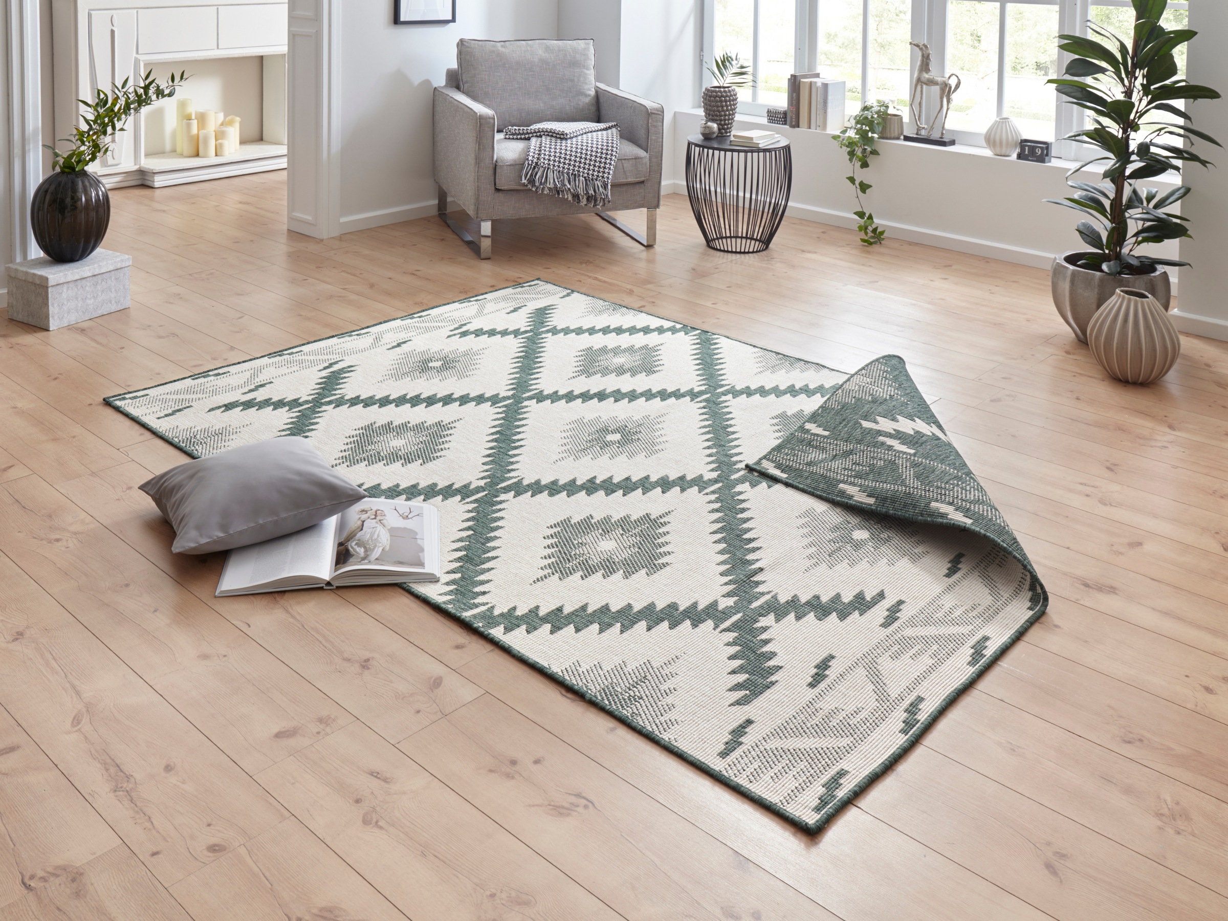 HANSE Home Teppich »Malibu Wendeteppich«, rechteckig, 5 mm Höhe, In-& Outdo günstig online kaufen