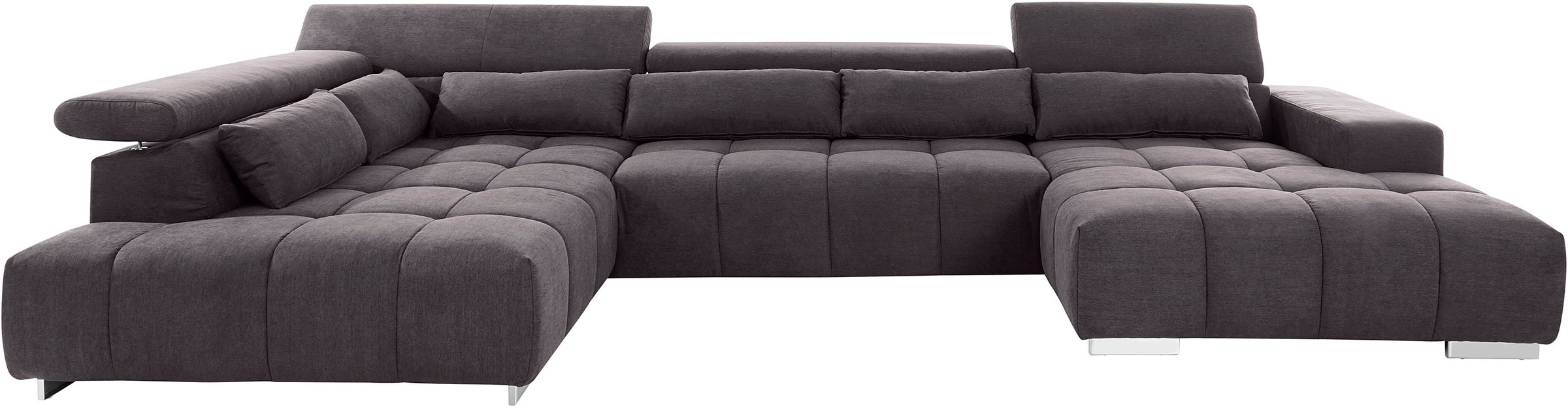 COTTA Wohnlandschaft "Orion U-Form", mit Kopfteilverstellung & 6 Nierenkiss günstig online kaufen