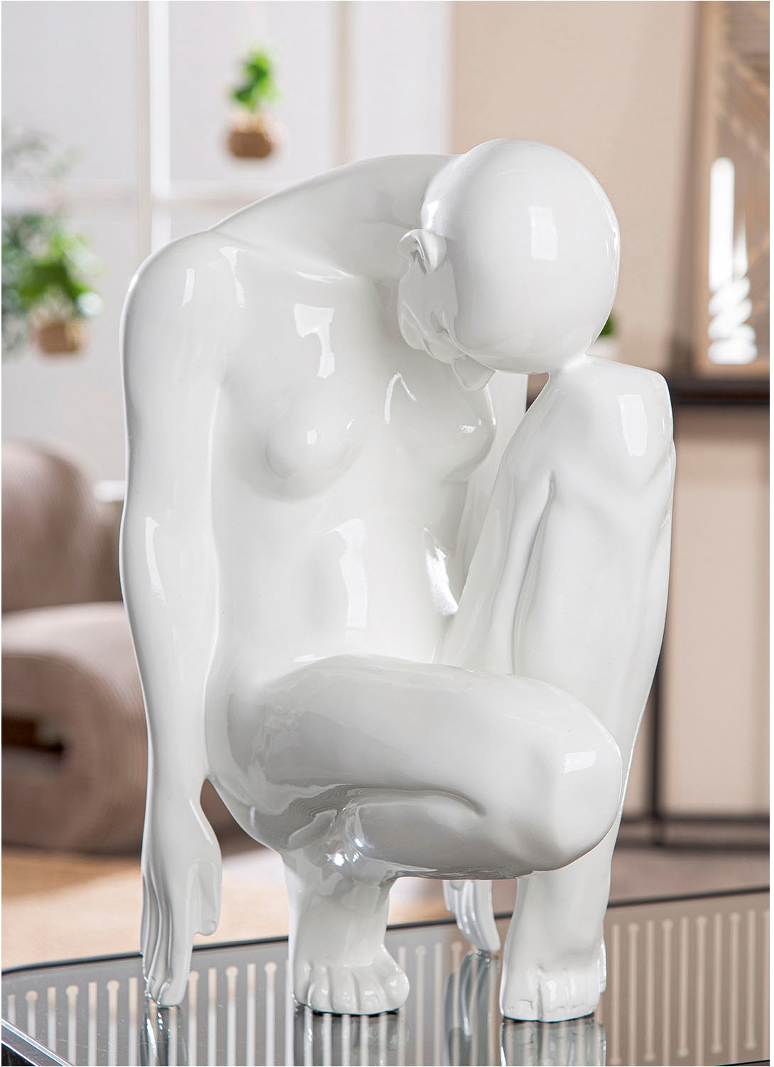 Casablanca by Gilde Dekofigur »Figur Frau Signora weiß H. 41 cm«