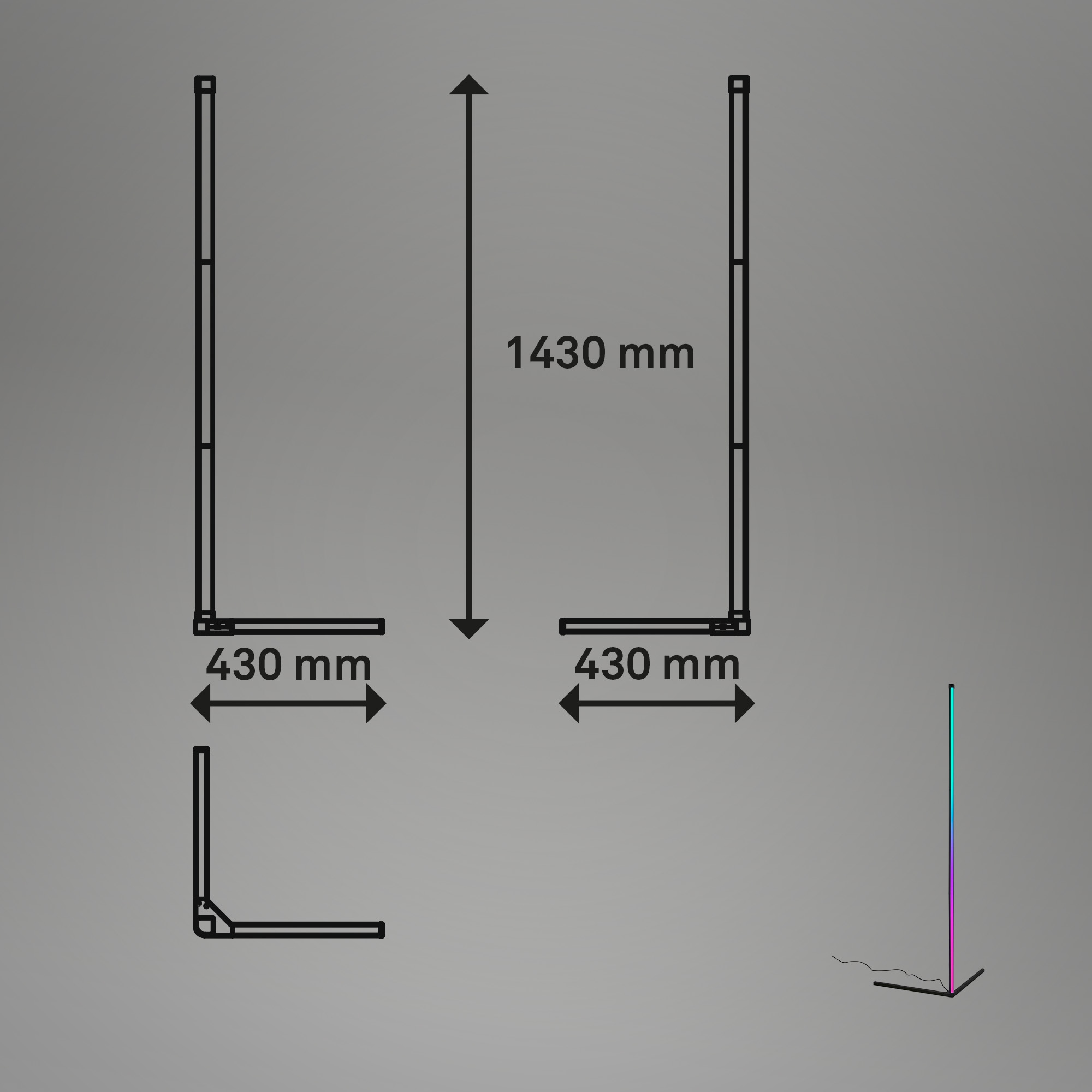 Briloner Leuchten LED Deko-Stehlampe »REMSA«