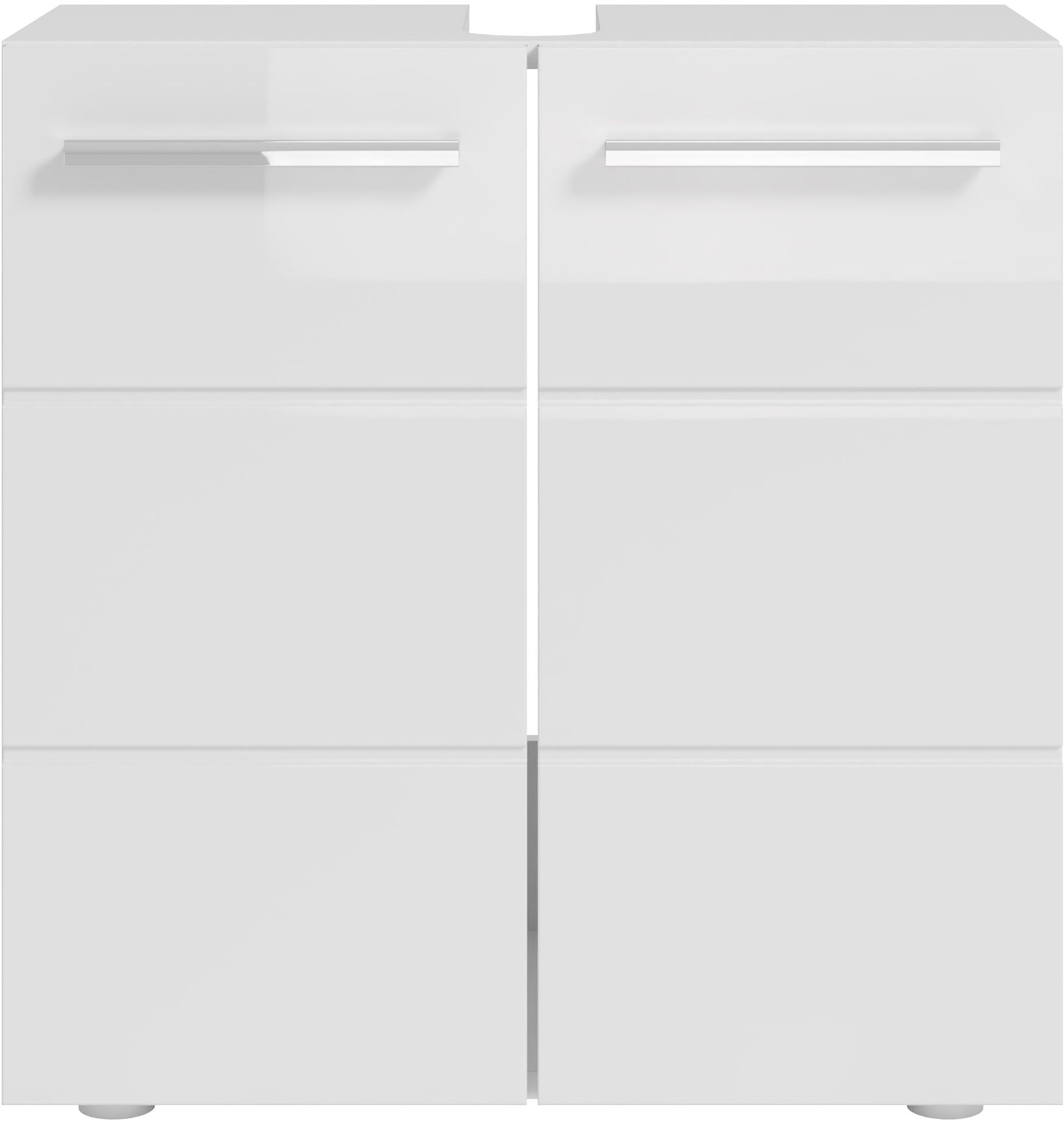 BASIC by Balculina Waschbeckenunterschrank »Mandi« 1 Stk. tlg. Breite 60cm, hochglanz Front