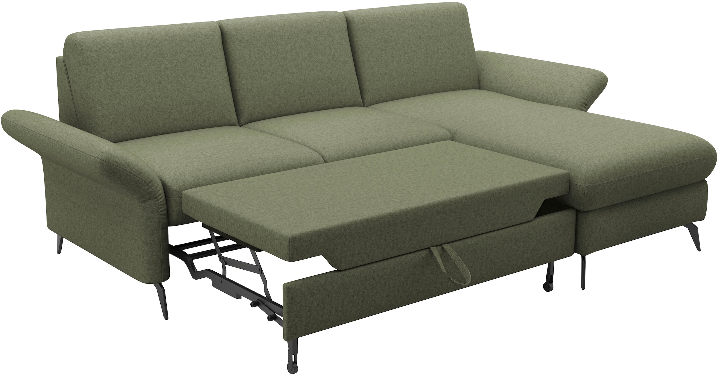 Home affaire Ecksofa »Rochelle«, optional: Armteilverstellung, klappbar, Bettkasen