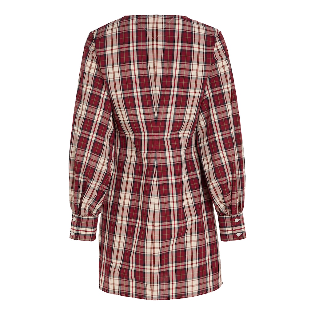 Tommy Hilfiger Blusenkleid »TARTAN CO V-NECK SHIRT DRESS«