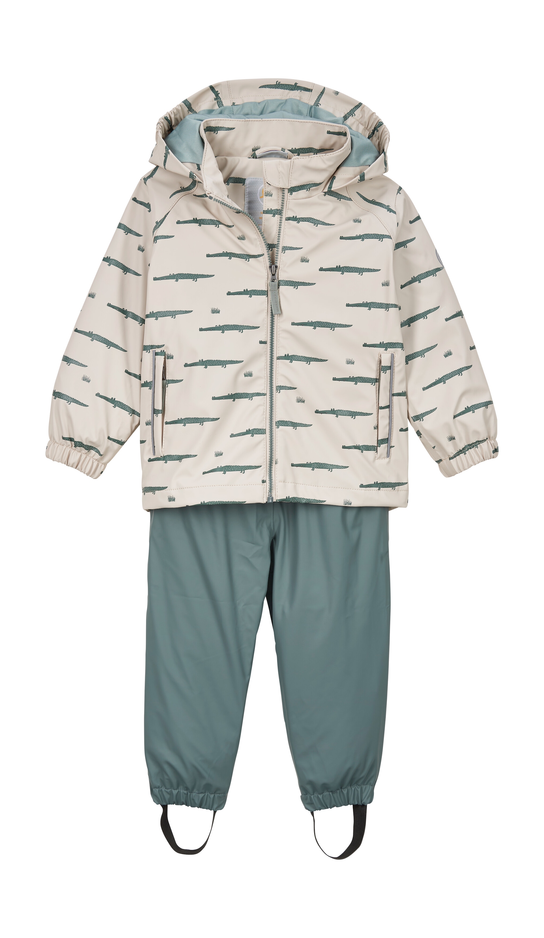 first instinct by killtec Skianzug »FIOS 22 MNS ST« Regen-Set für Kinder, wasserdicht, mit Tier-Print und Kapuze
