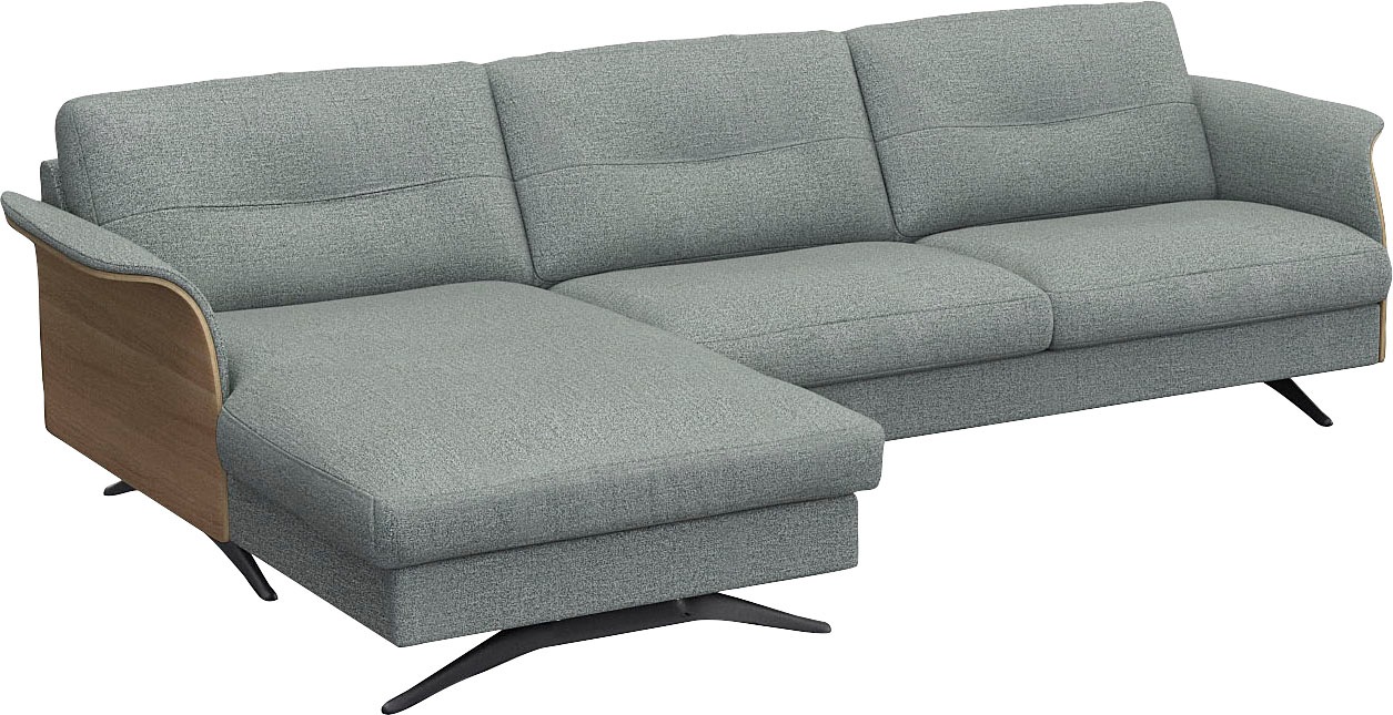 FLEXLUX Ecksofa »Glow, super bequem durch hochwertigem Sitzaufbau mit Feder günstig online kaufen