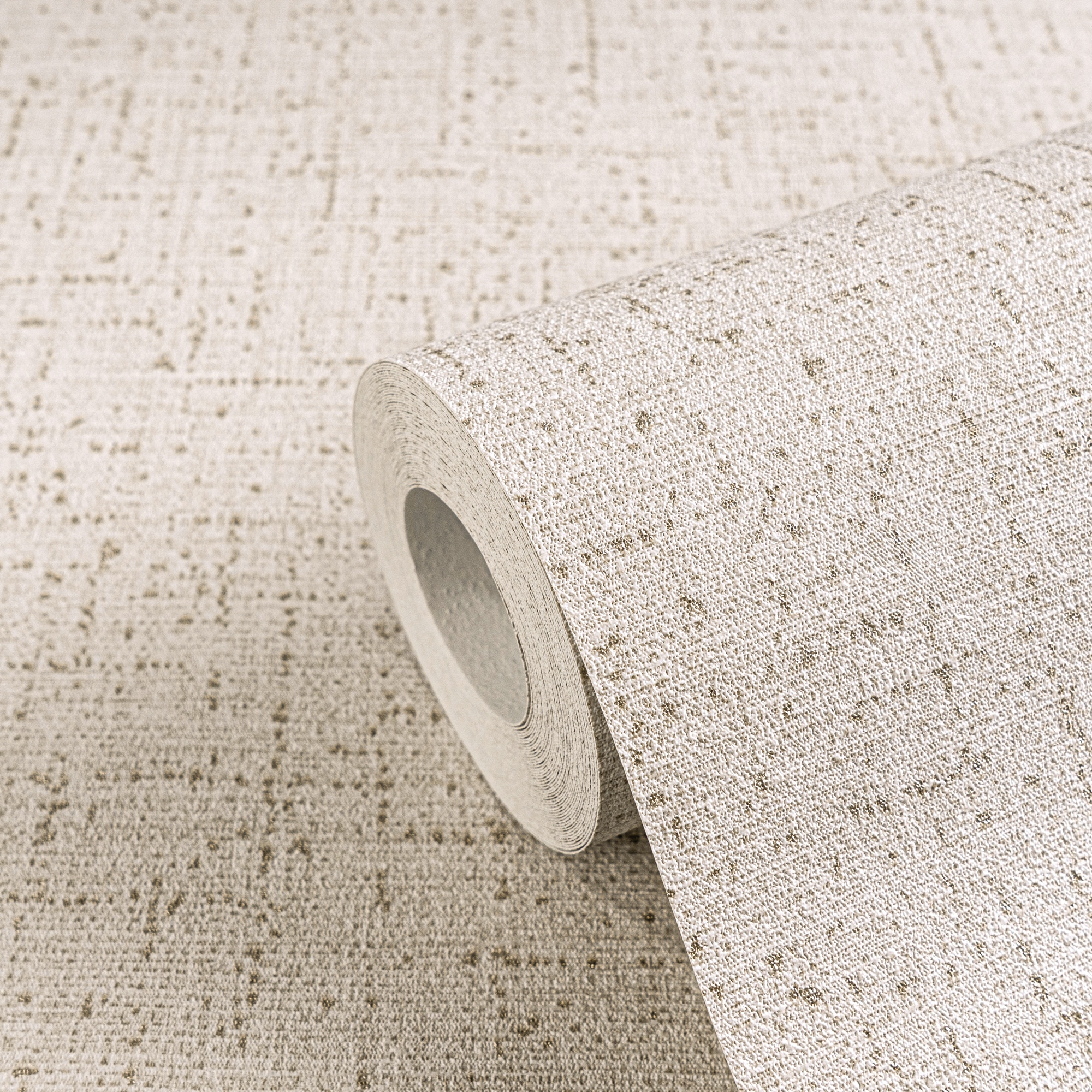 CosmoLiving by Cosmopolitan Vliestapete »Natural Texture – Struktur-Unitapete« matt strukturiert Zeitlose Vliestapete in natürlicher Leinenoptik