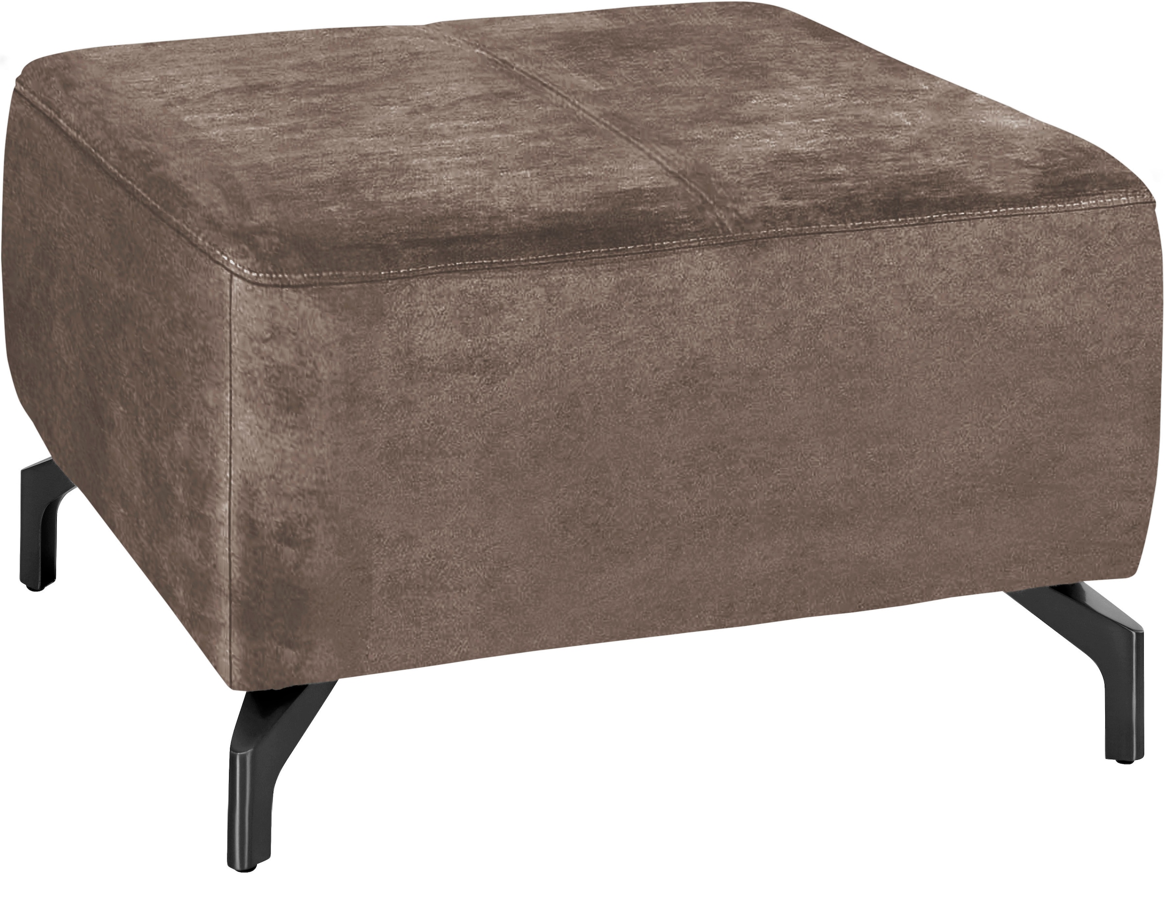 sit&more Hocker »Gizeh«, Fußhöhe 12 cm, wahlweise in 2 unterschiedlichen Fußfarben