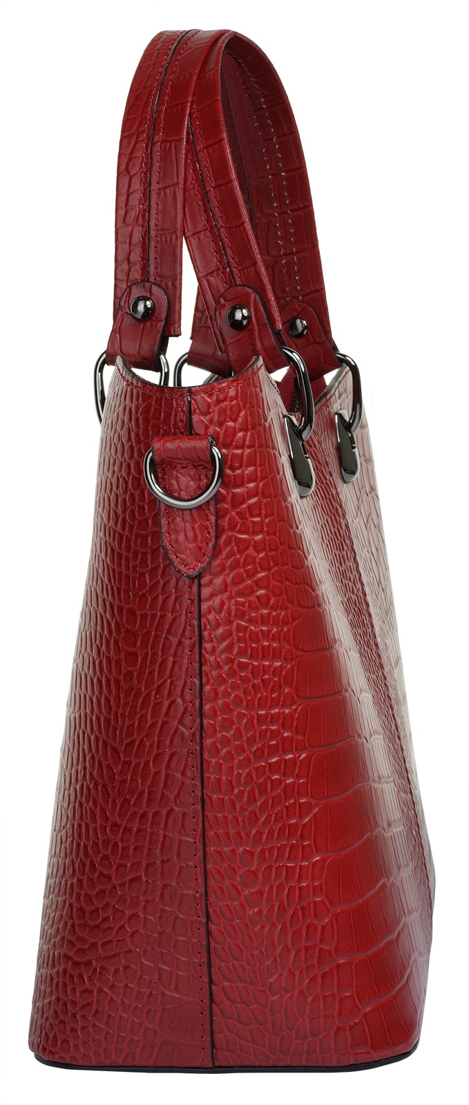 Cluty Henkeltasche, echt Leder, Made in Italy