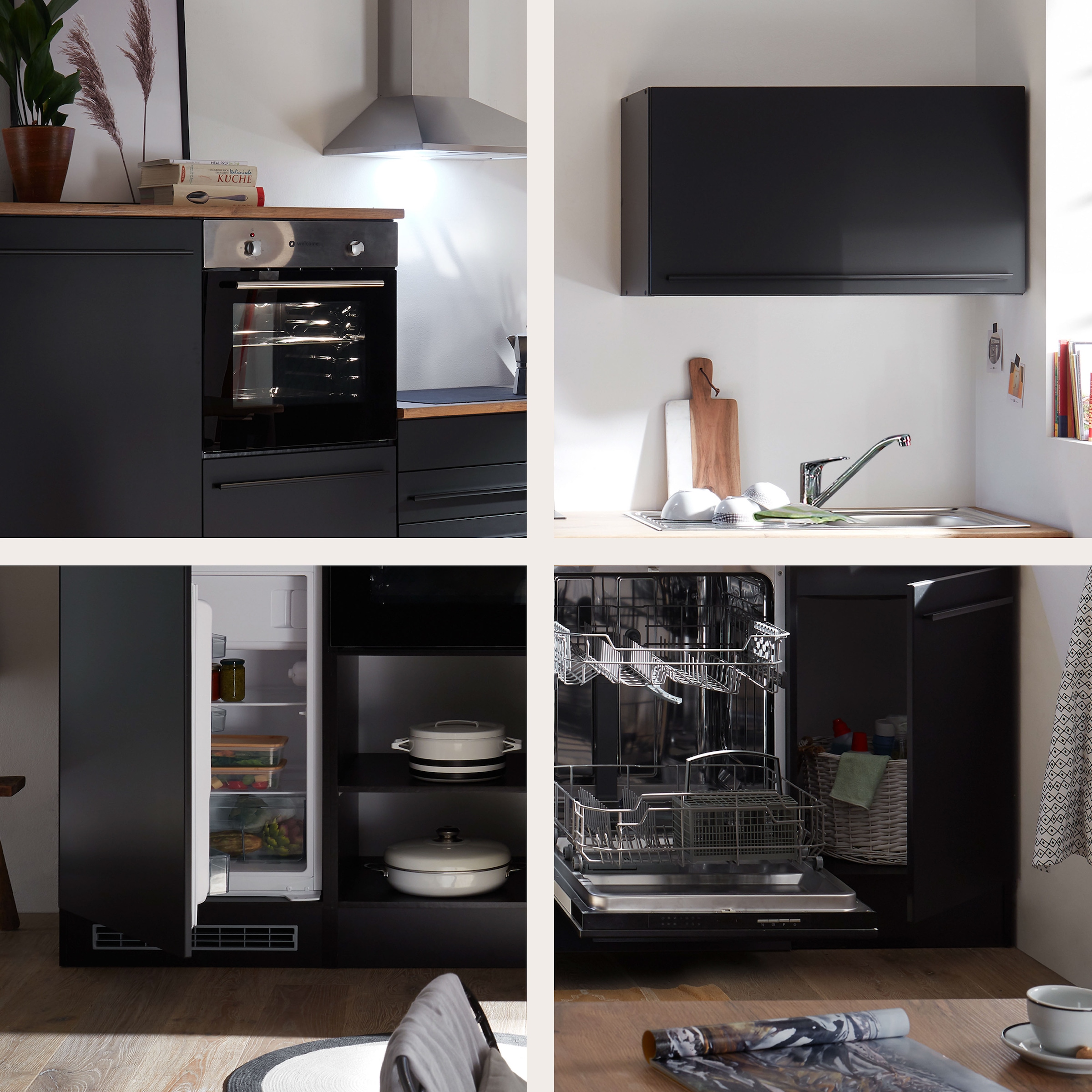 BASIC by Balculina Küchenzeile »Jazz«, Breite 320 cm, wahlweise mit E-Geräten