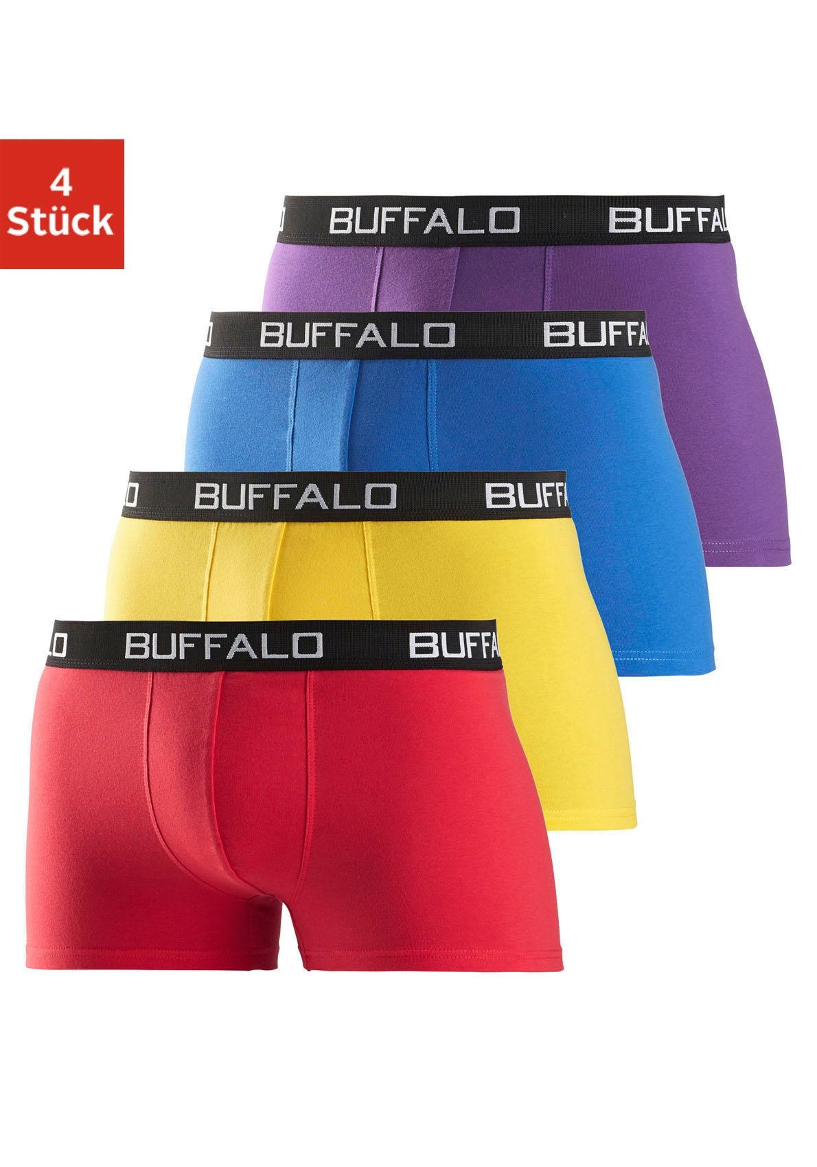 Buffalo Boxer »Boxershorts für Herren«, (Packung, 4 St.), aus Baumwoll-Mix