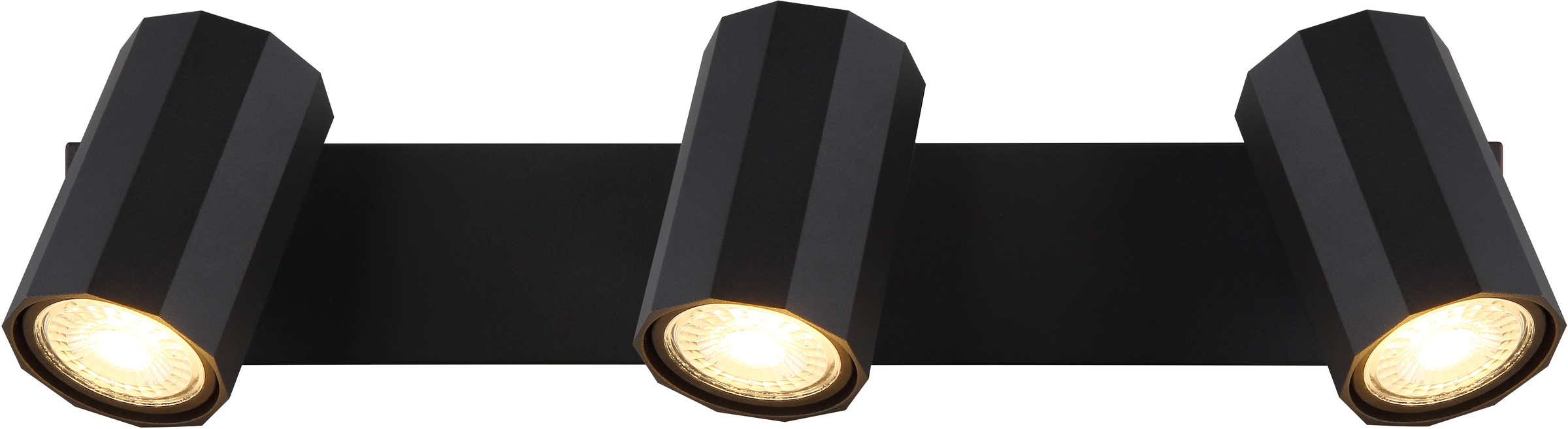 GLOBO LIGHTING Deckenstrahler »JAMES«, Leuchtmittel GU10 | ohne Leuchtmittel, Deckenspot/schwarz/Wohnzimmer/Flur/Schlafzimmer
