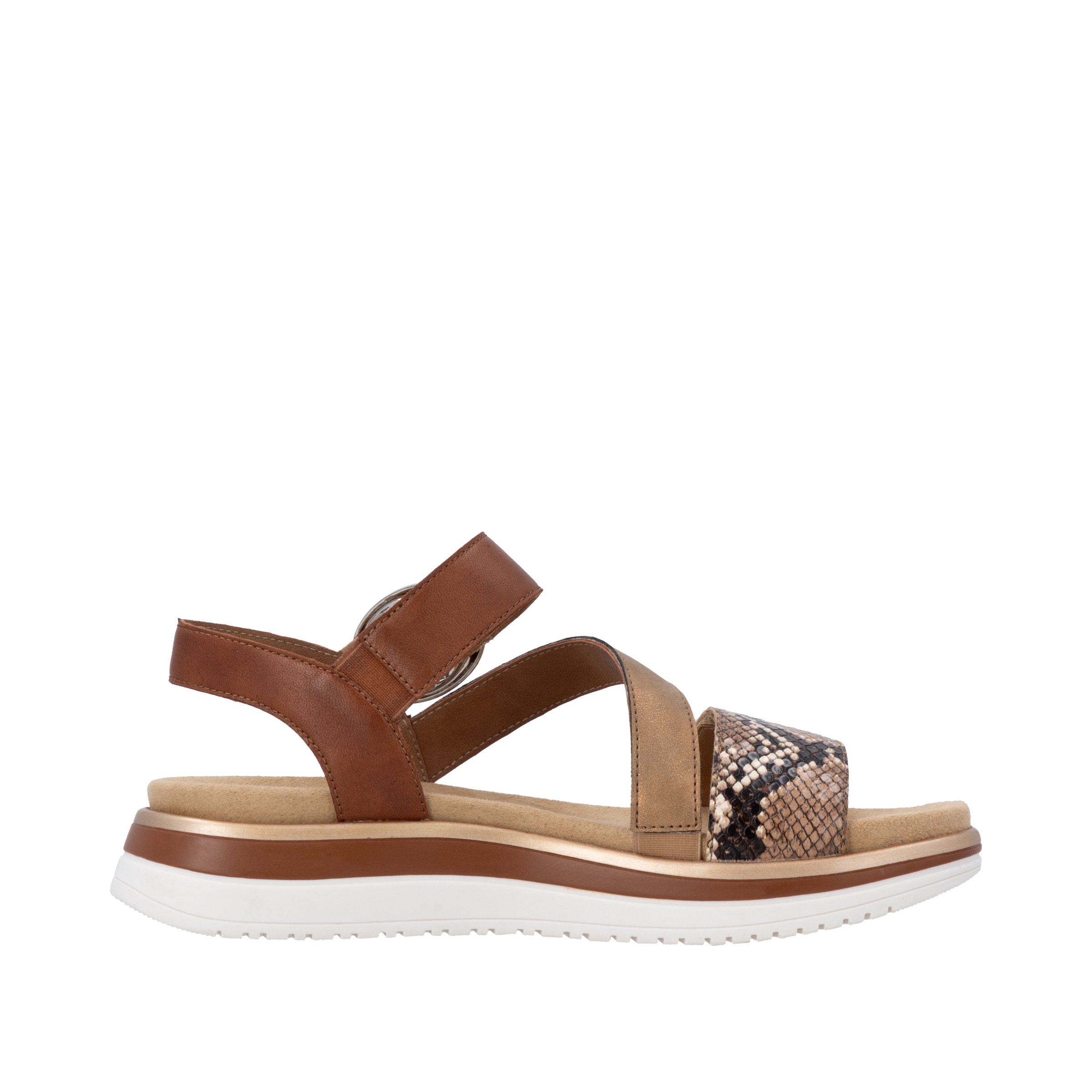 Remonte Plateausandale  Sommerschuh, Sandalette mit praktischen Klettverschlüssen