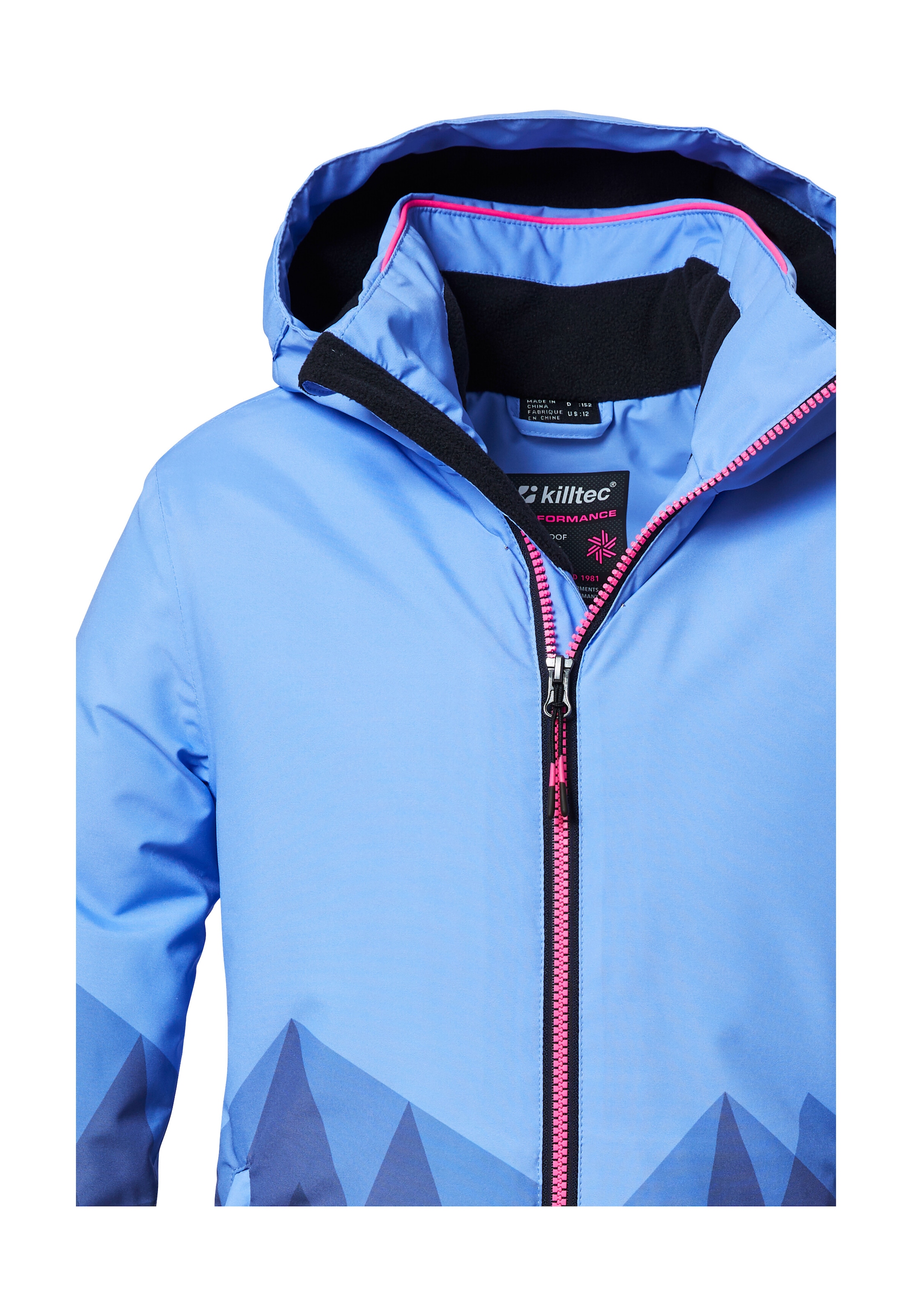 Killtec Skijacke »KSW 328 GRLS SKI JCKT«, Wasser- und winddichte Mädchen-Winterjacke mit verstellbarer Kapuze