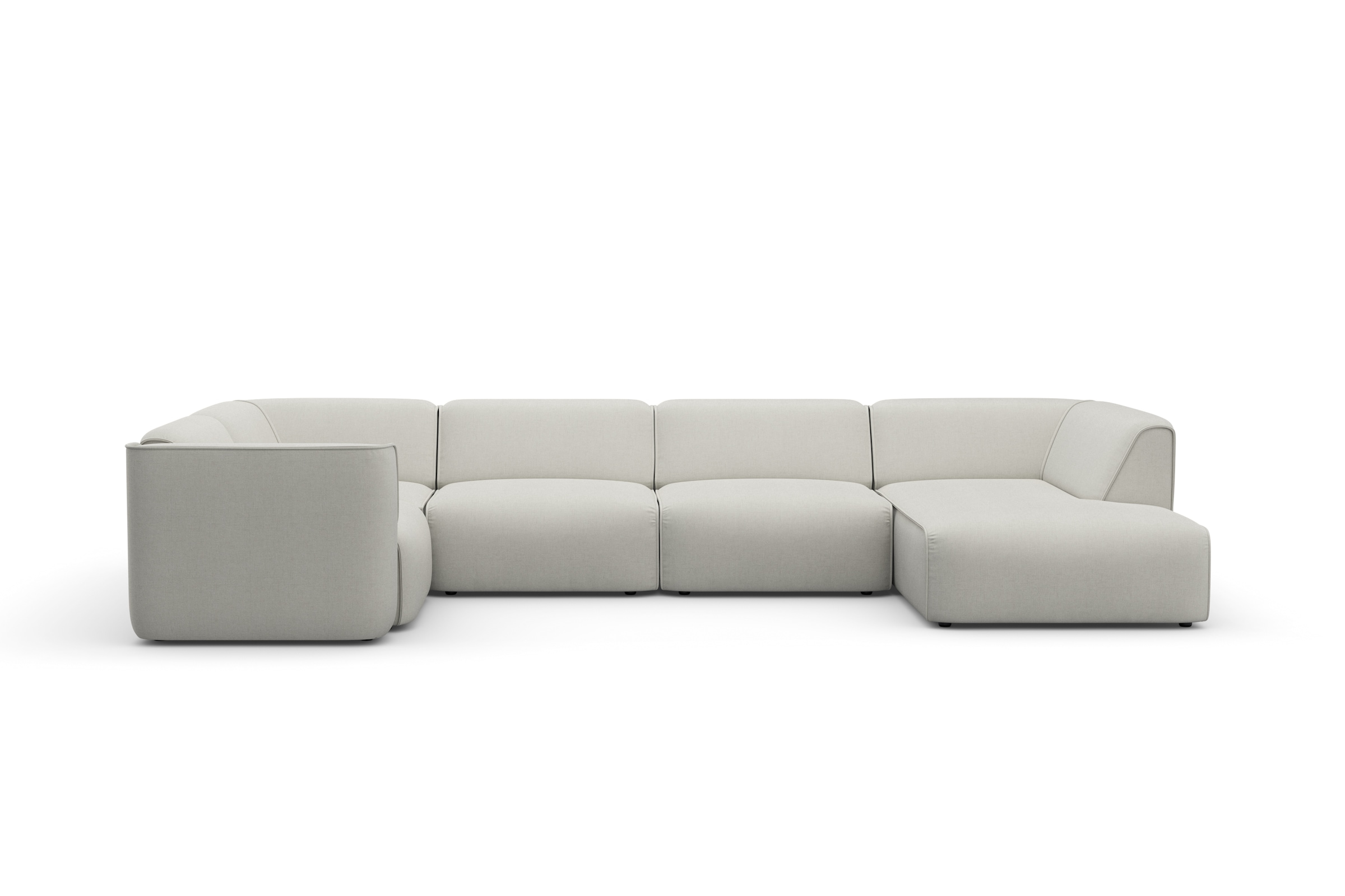 OTTO home Wohnlandschaft »Merid U-Form, B: 367 cm« jederzeit durch Module e günstig online kaufen