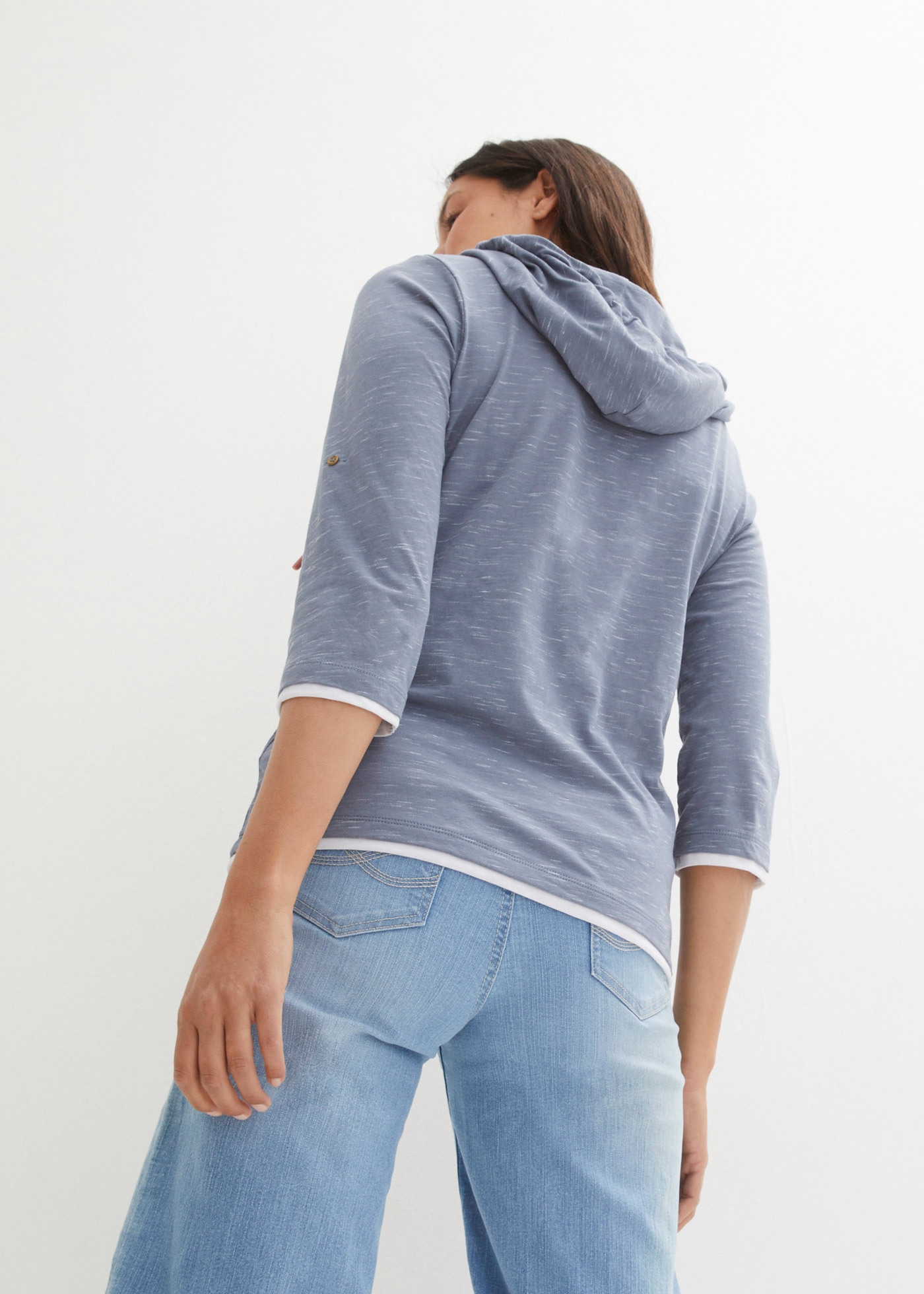 bonprix T-Shirt »Shirt mit Kapuze« 2 Stk. Shirt mit Kapuze