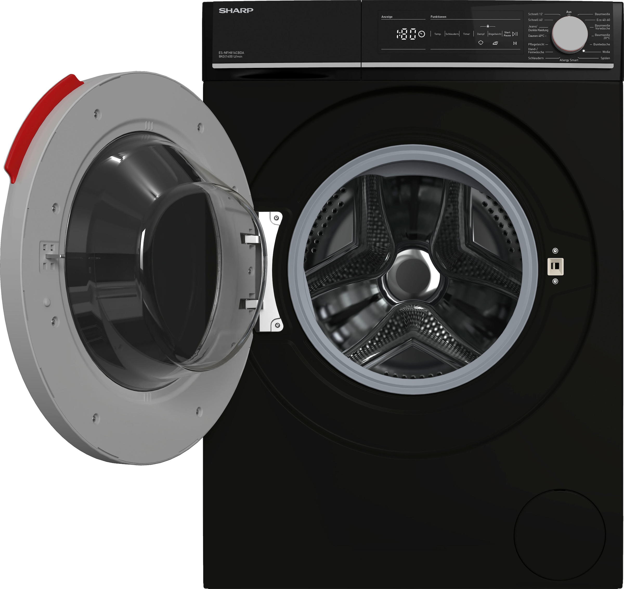 Sharp Waschmaschine »ES-NFH814CBDA-DE«, ES-NFH814CBDA-DE, 8 kg, 1400 U/min  kaufen