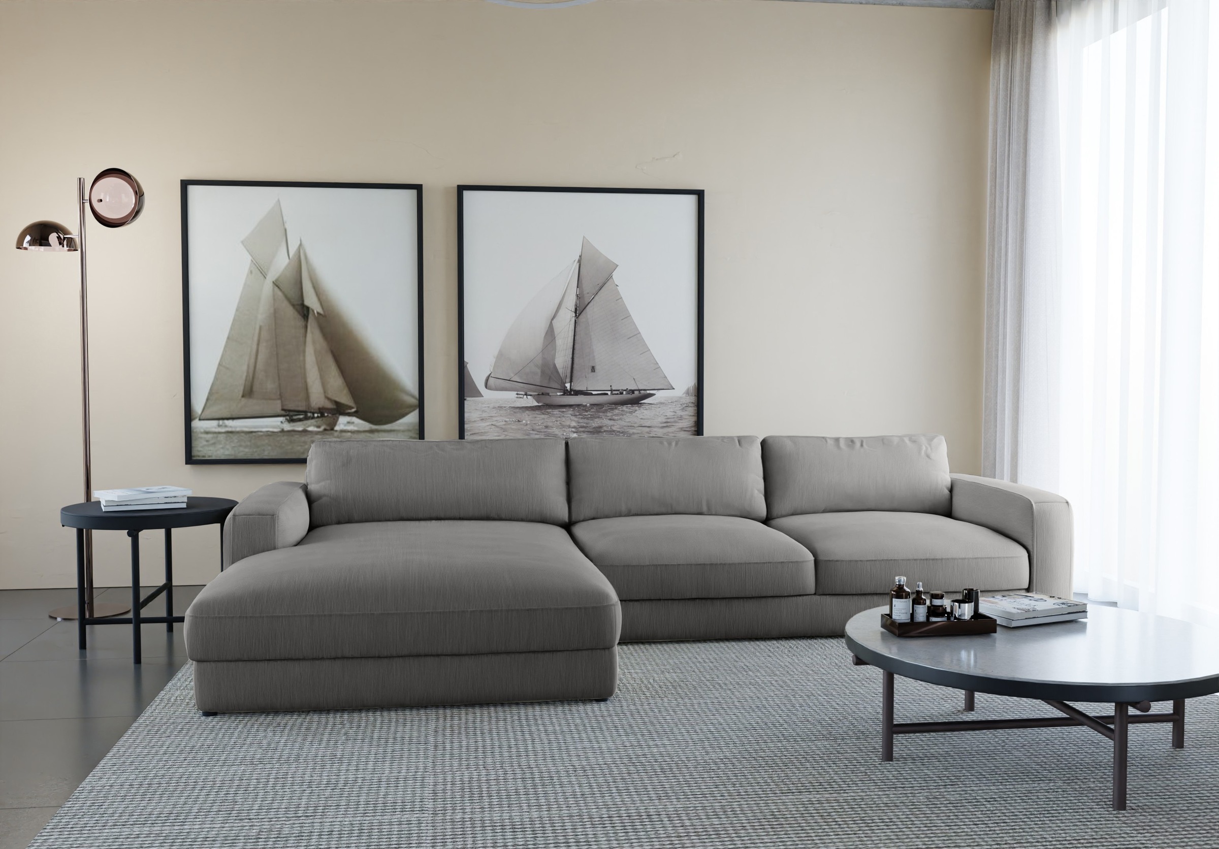PLACES OF STYLE Ecksofa »Bloomfield, elegant, viel Platz, Mega Couch, Breit günstig online kaufen