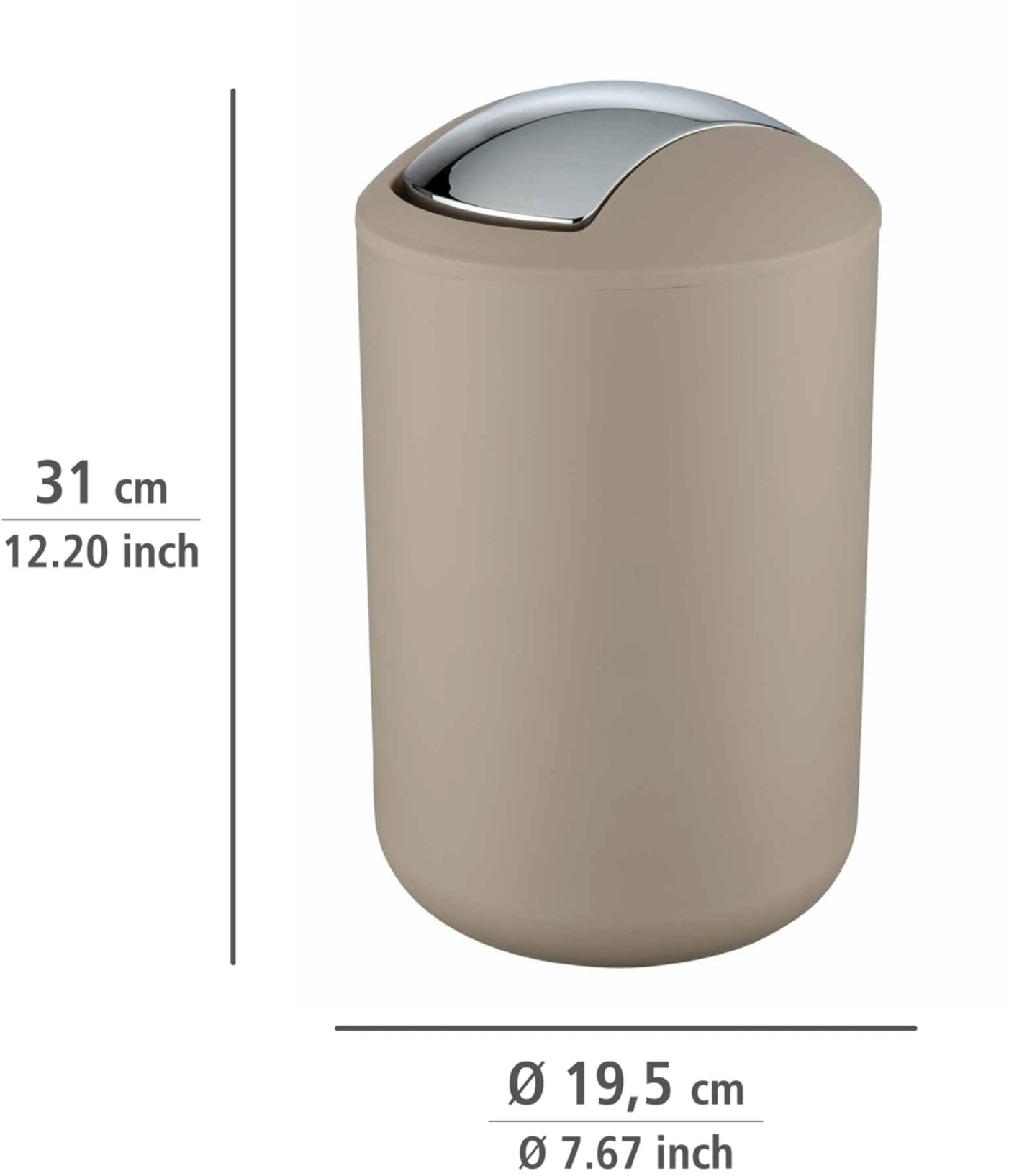 WENKO Badaccessoire-Set »Brasil« Seifenspender, Zahnputzbecher, WC-Garnitur & Kosmetikeimer