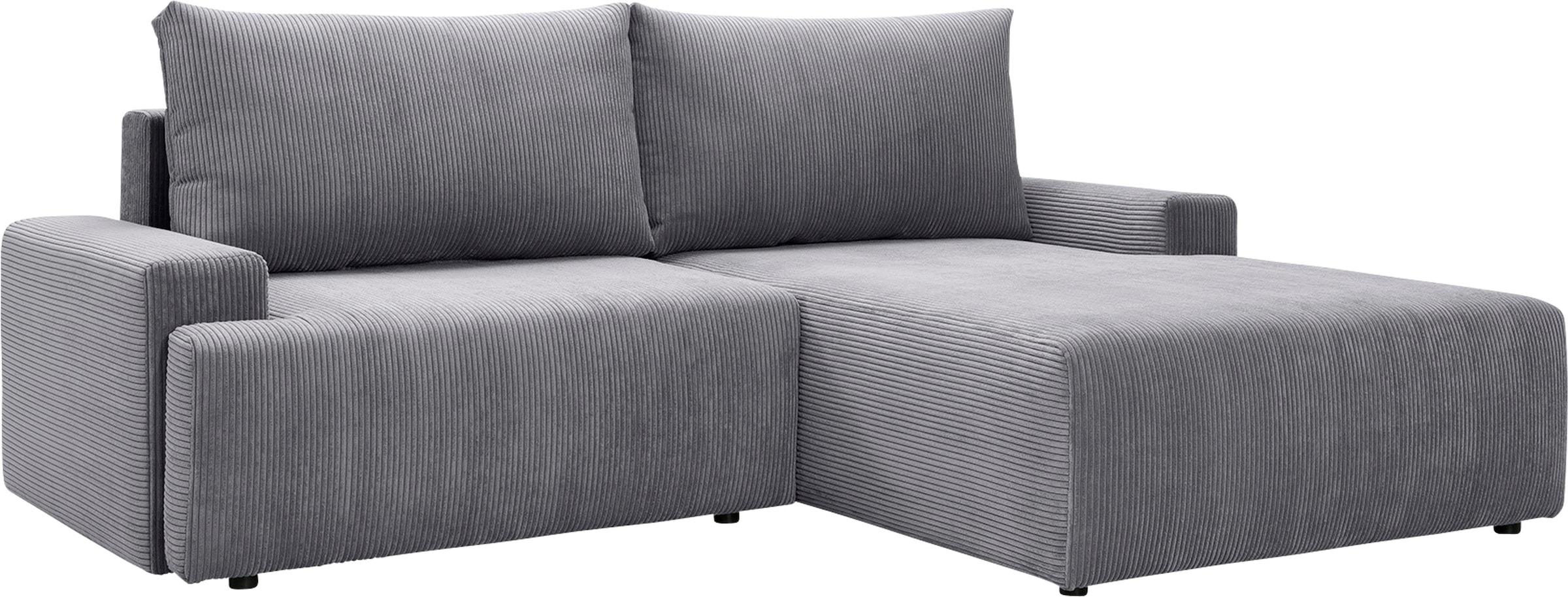 exxpo - sofa fashion Ecksofa Bettfunktion inklusive verschiedenen Cord-Farben Raten und kaufen »Orinoko«, auf Bettkasten in