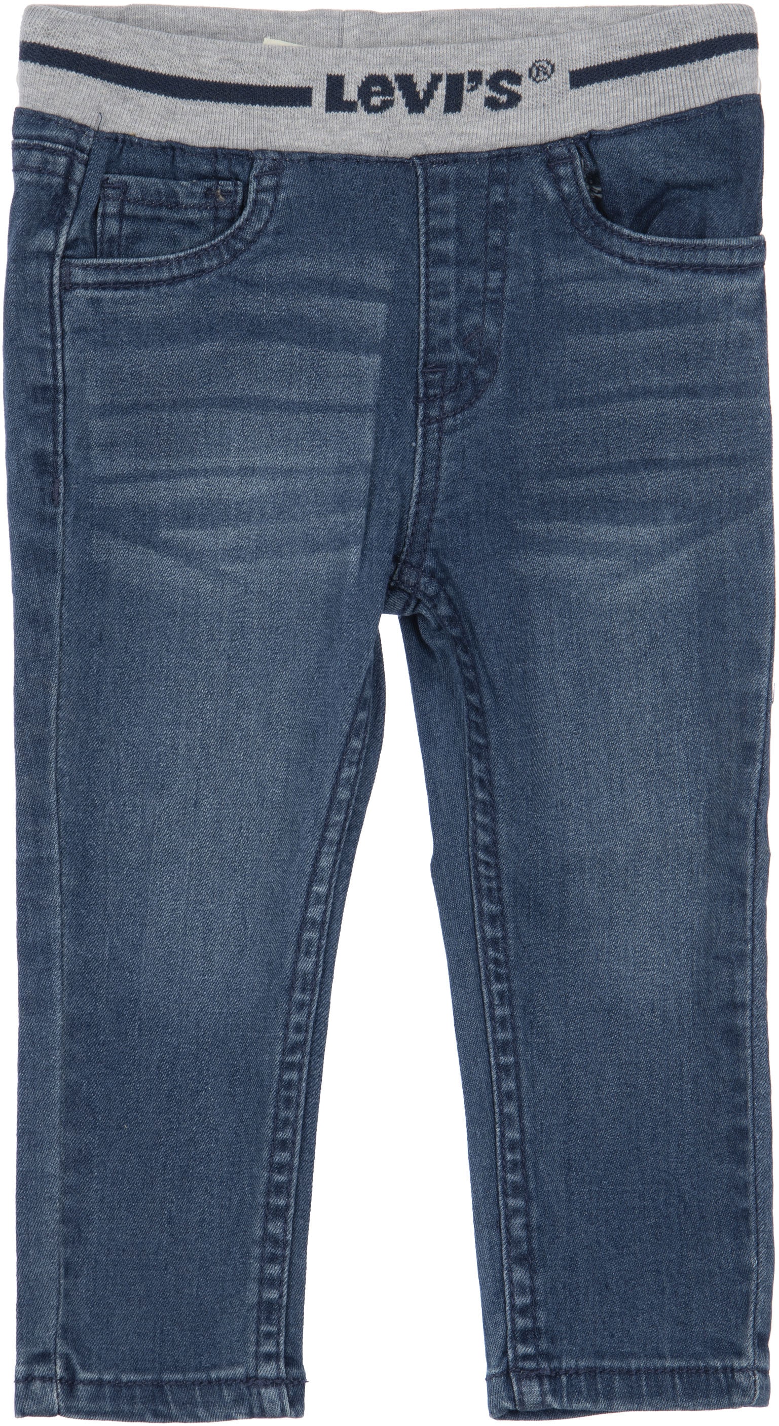 online WASH«, bei RECONSTRUCTED Tommy »ARCHIVE mit Straight-Jeans Bund am Hilfiger MID Logoschriftzug