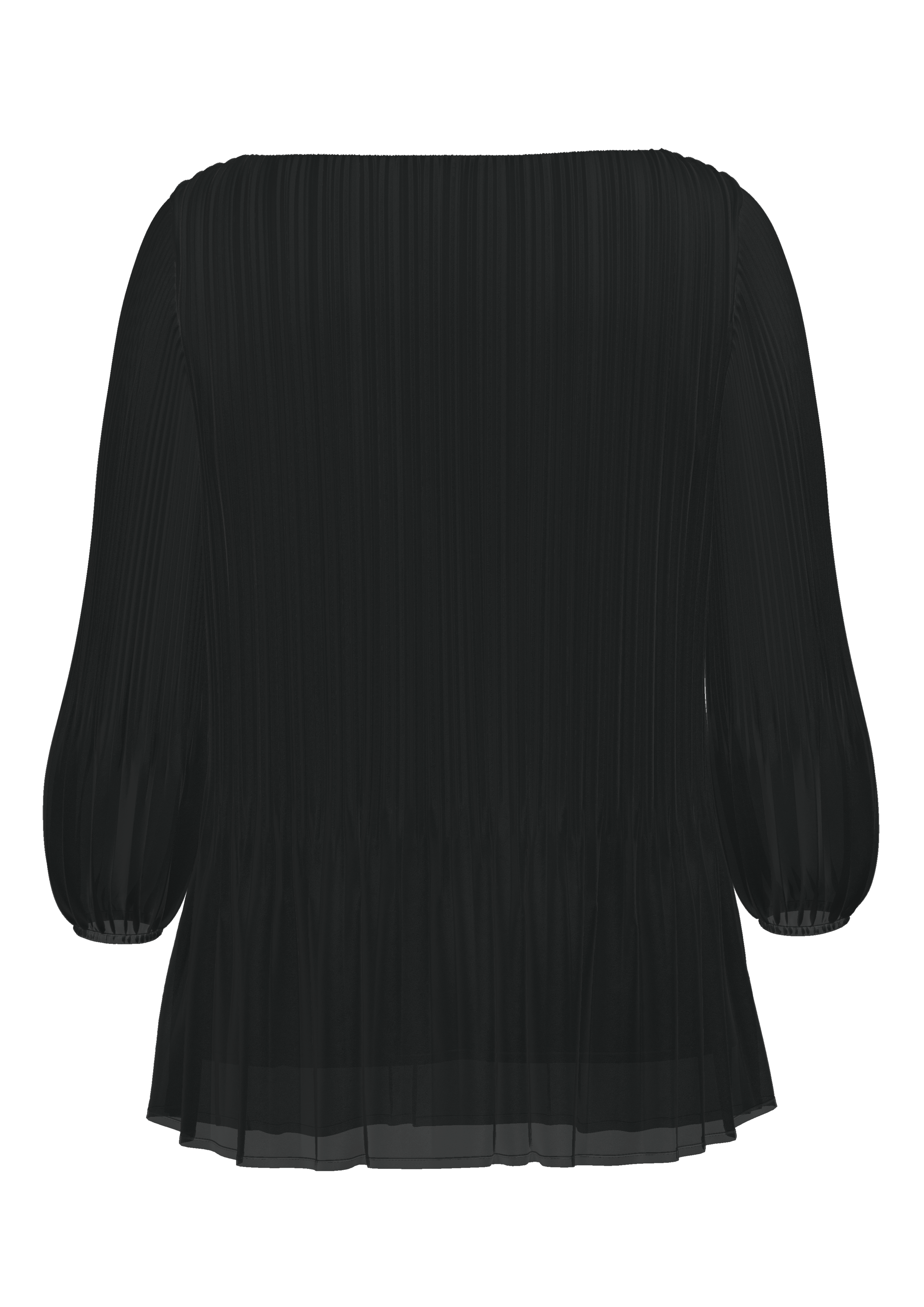 s.Oliver BLACK LABEL Klassische Bluse, mit Plisseefalten