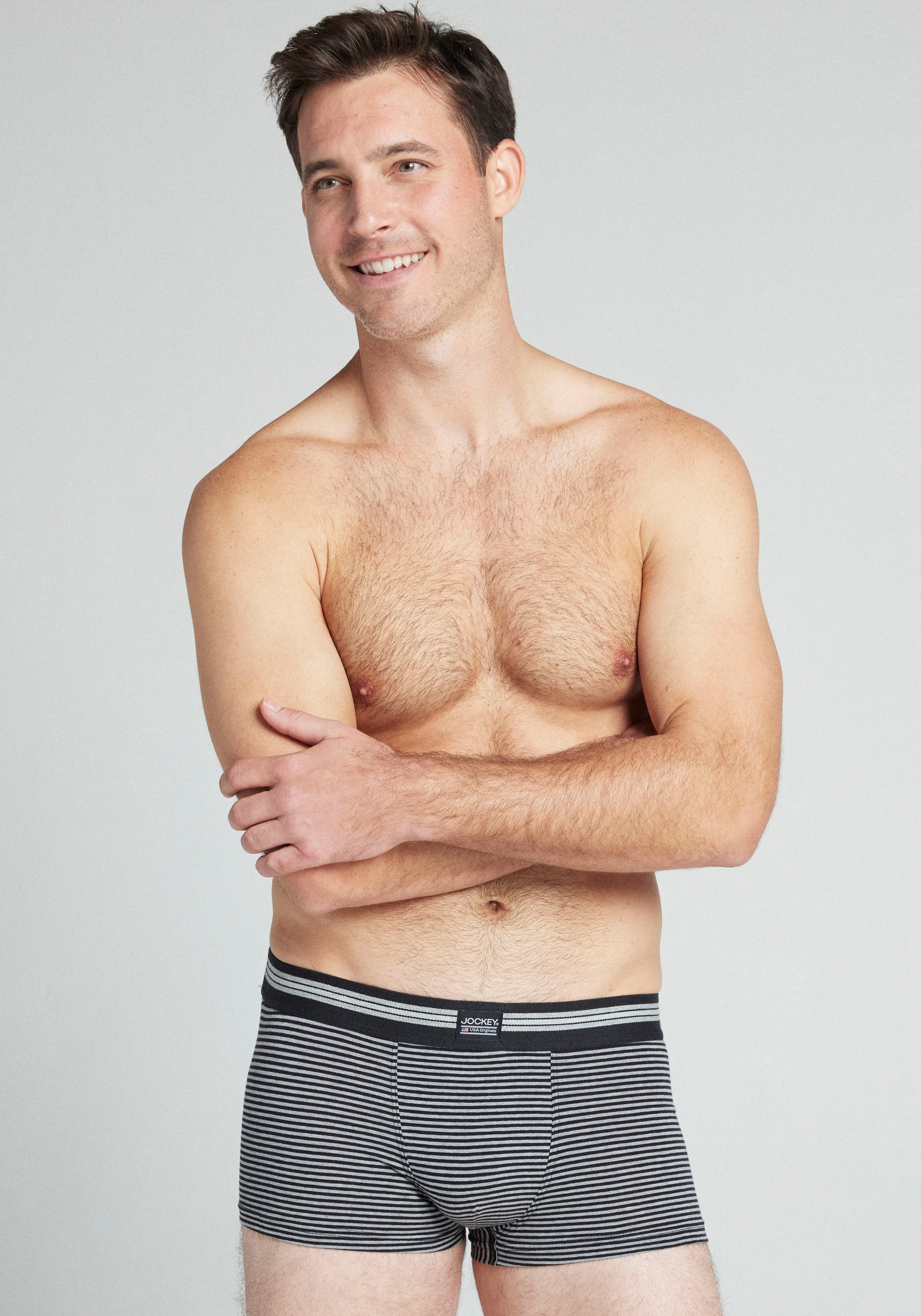 Jockey Trunk »Cotton Stretch«, (3er Pack), mittlere Bundhöhe