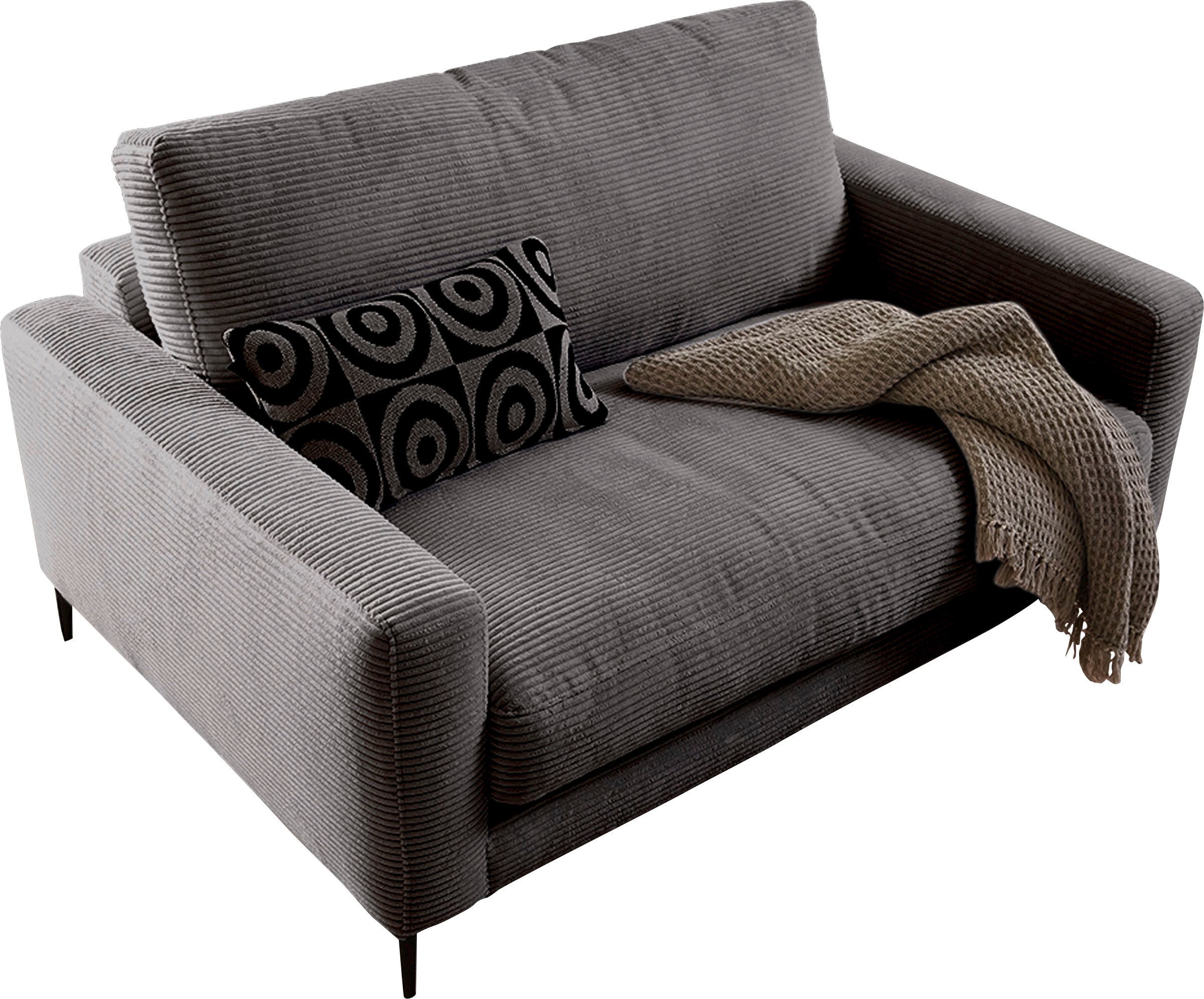 Home affaire 1,5-Sitzer »Downtown  B/T/H:  152/105/84 cm« weicher Sitzkomfort, Cord, gemütliches Loungemöbel zum Relaxen