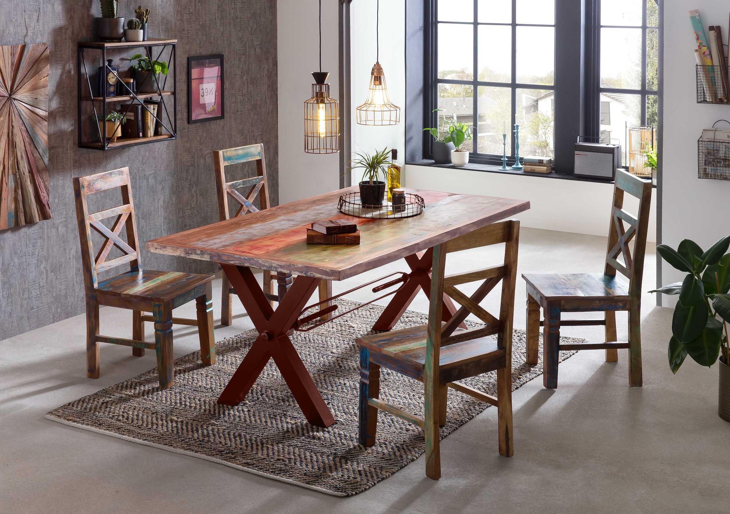 SIT Tischbein, (1 St.), im Industrial-Stil