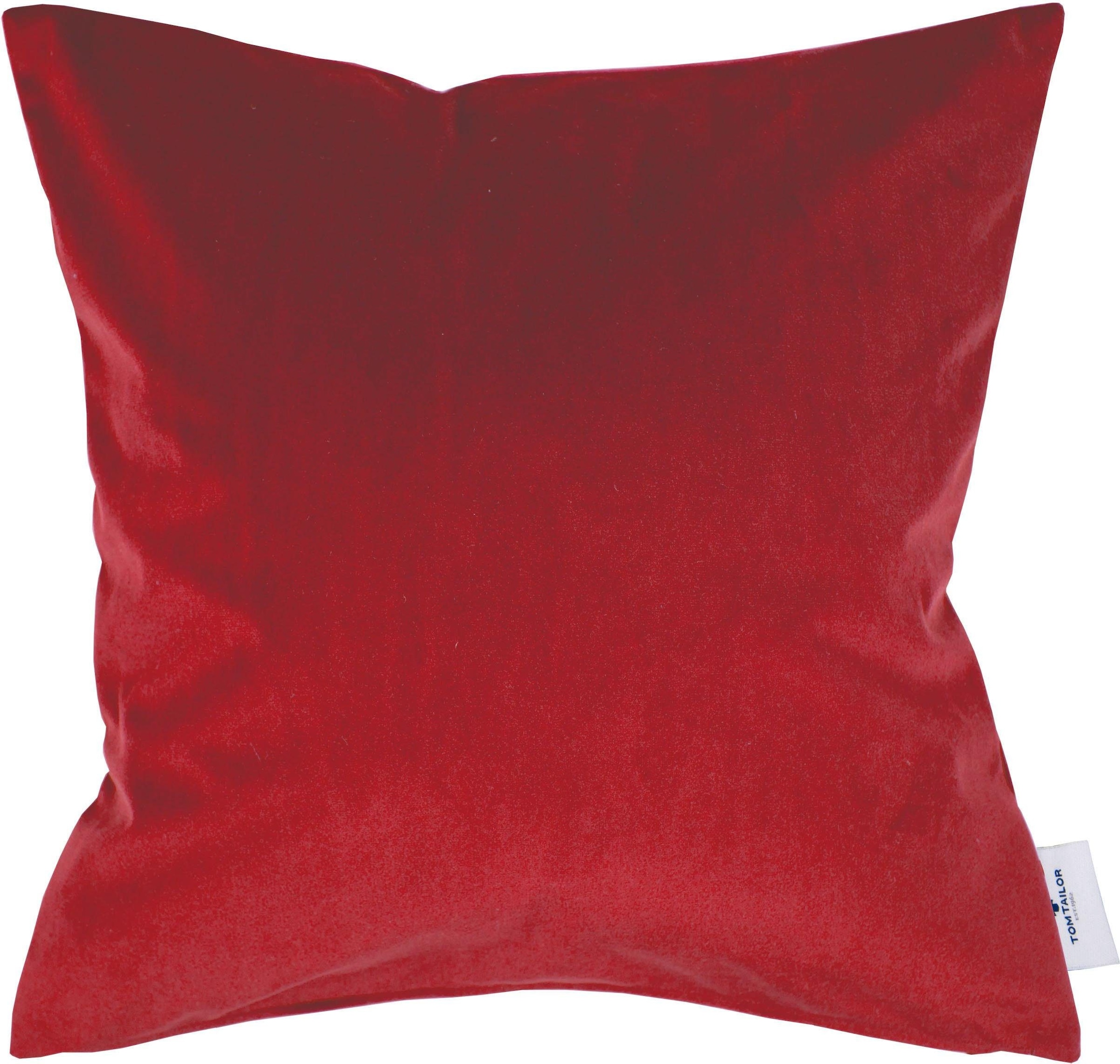 TOM TAILOR HOME Dekokissen »French Velvet«, aus weichem Micro-Velvet, Kisse günstig online kaufen