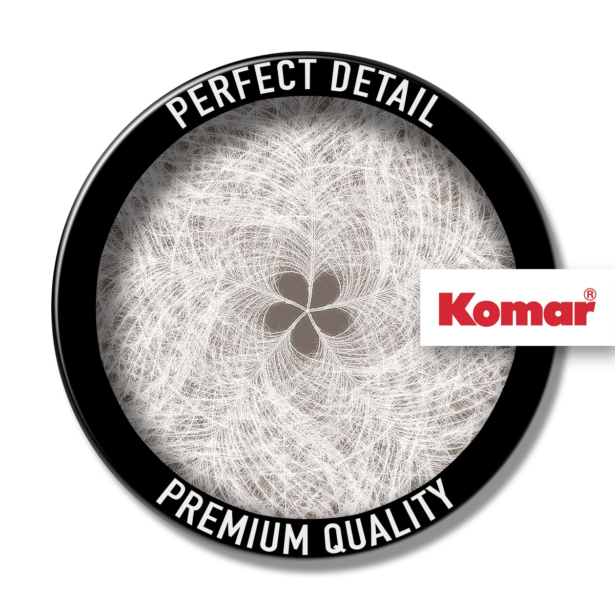 Komar Fototapete »Digitaldruck Vlies - Federstern - Größe 300 x 250 cm«, bedruckt, Wohnzimmer, Schlafzimmer