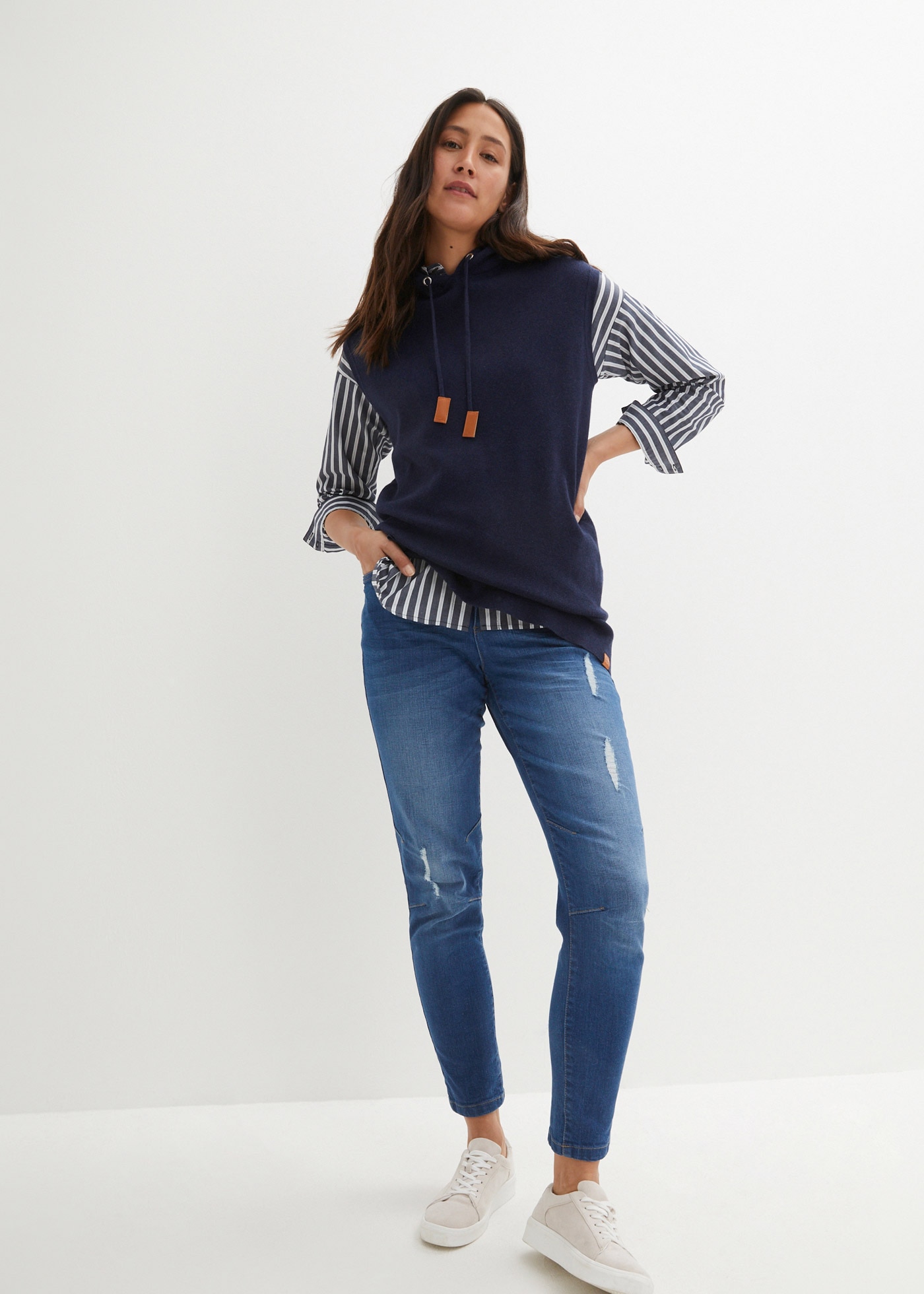 bonprix Pullunder Kapuzen-Pullunder, oversized