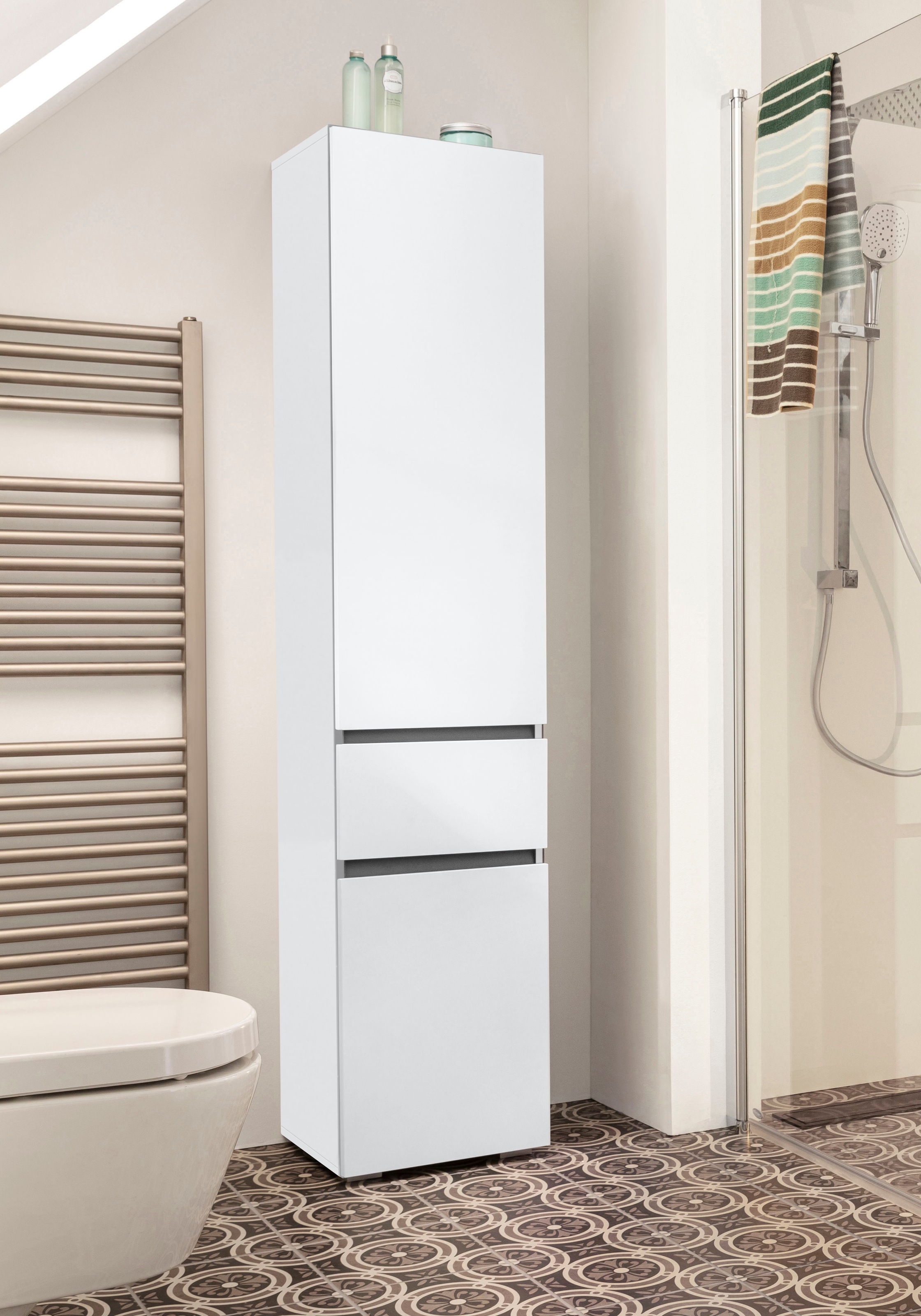 Home affaire Hochschrank "Wisla" Höhe 180 cm, mit Türen & Schubkasten günstig online kaufen