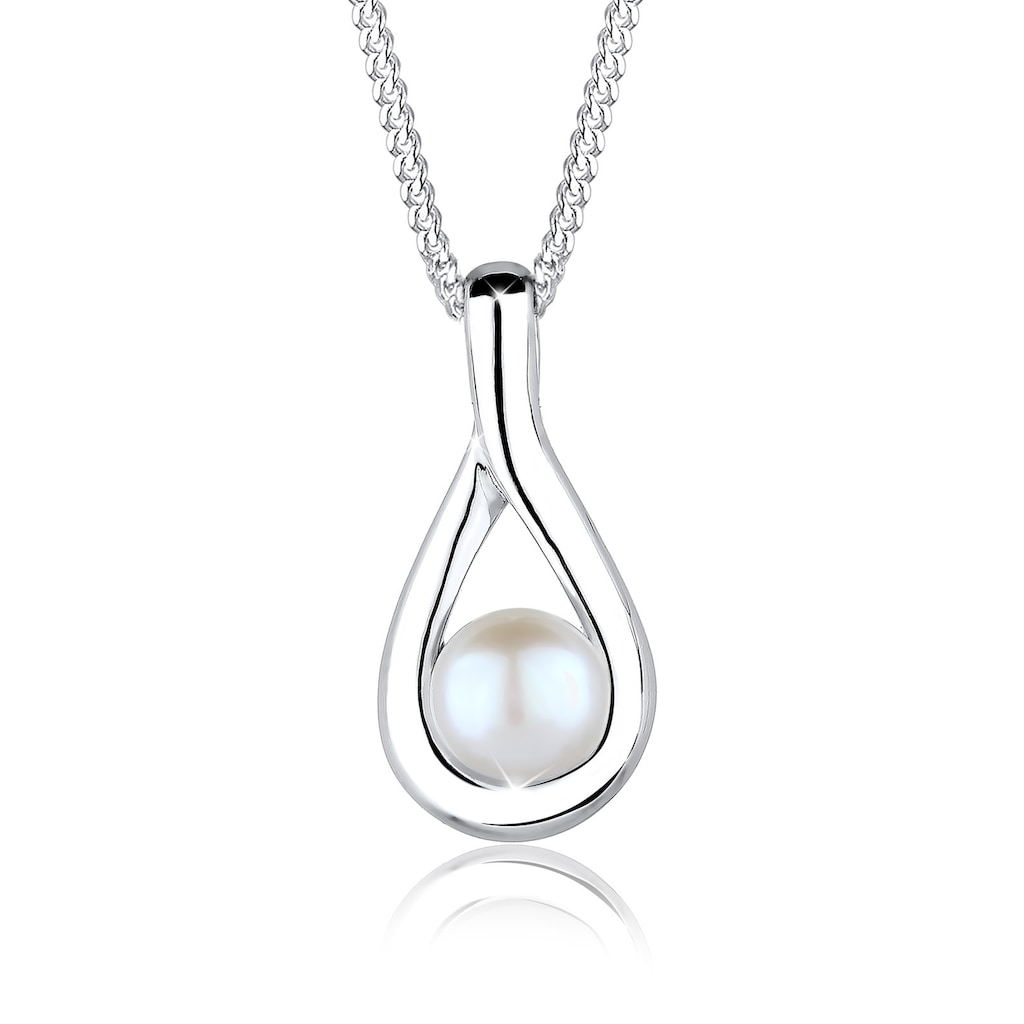 Elli Perlenkette »Infinity Süßwasserzuchtperle 925 Silber«