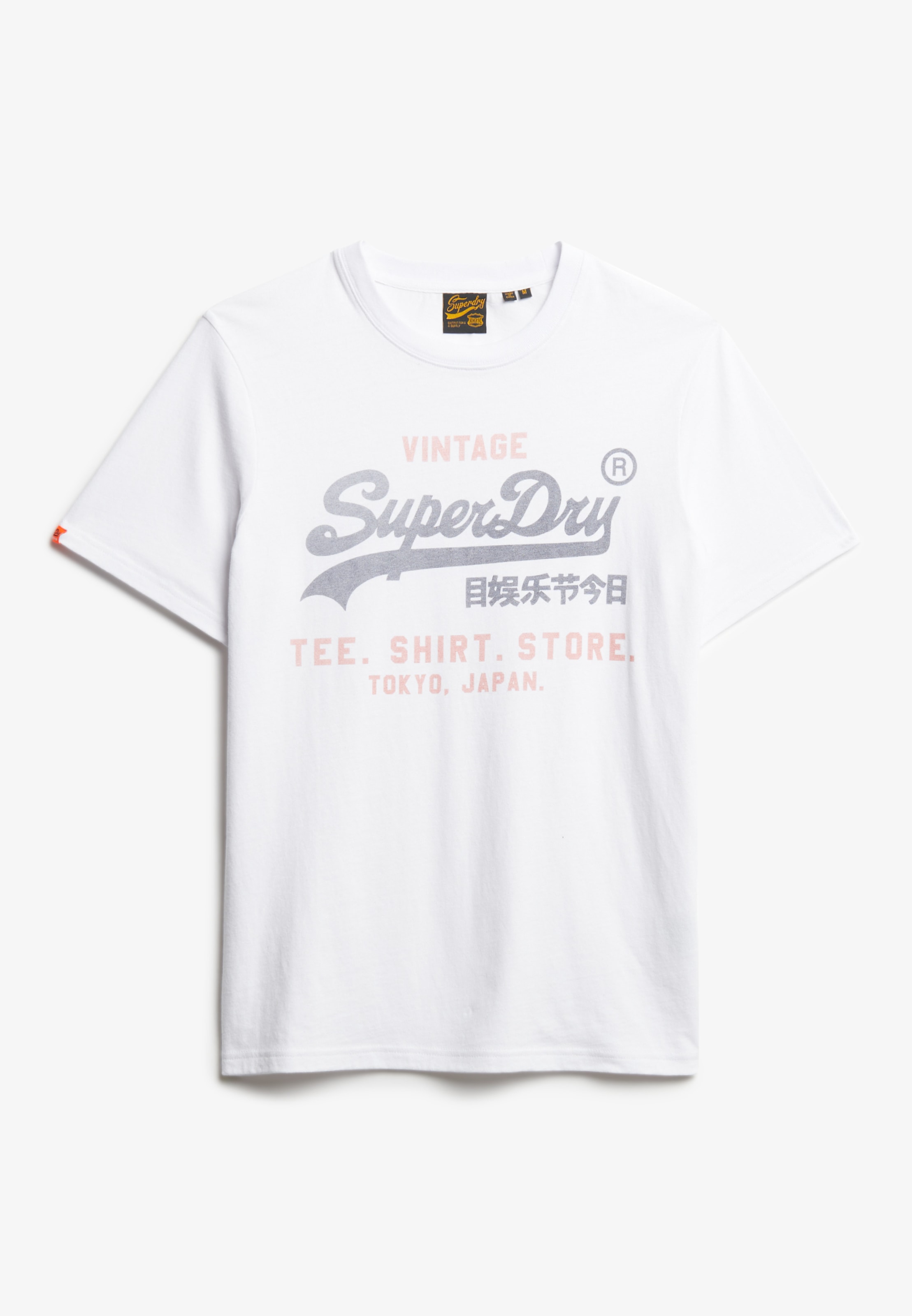 Superdry Rundhalsshirt »VL HERITAGE RELAXED TEE« Relaxed Fit, aus Baumwolle und Single Jersey, Kurzarm, pflegeleicht