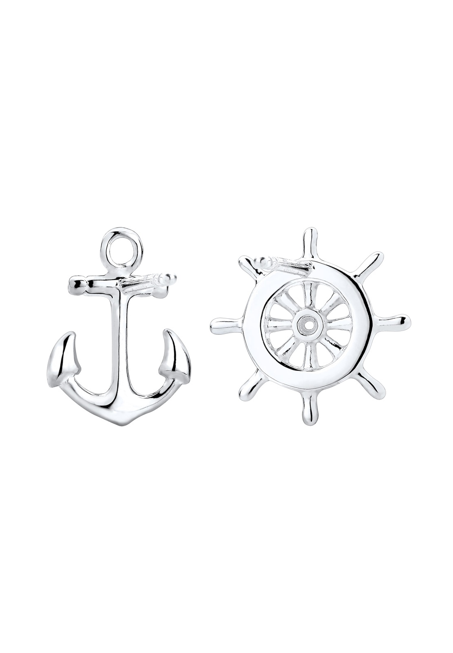 Elli Paar Ohrstecker »Ohrstecker Steuerrad Anker 925 Sterling Silber«