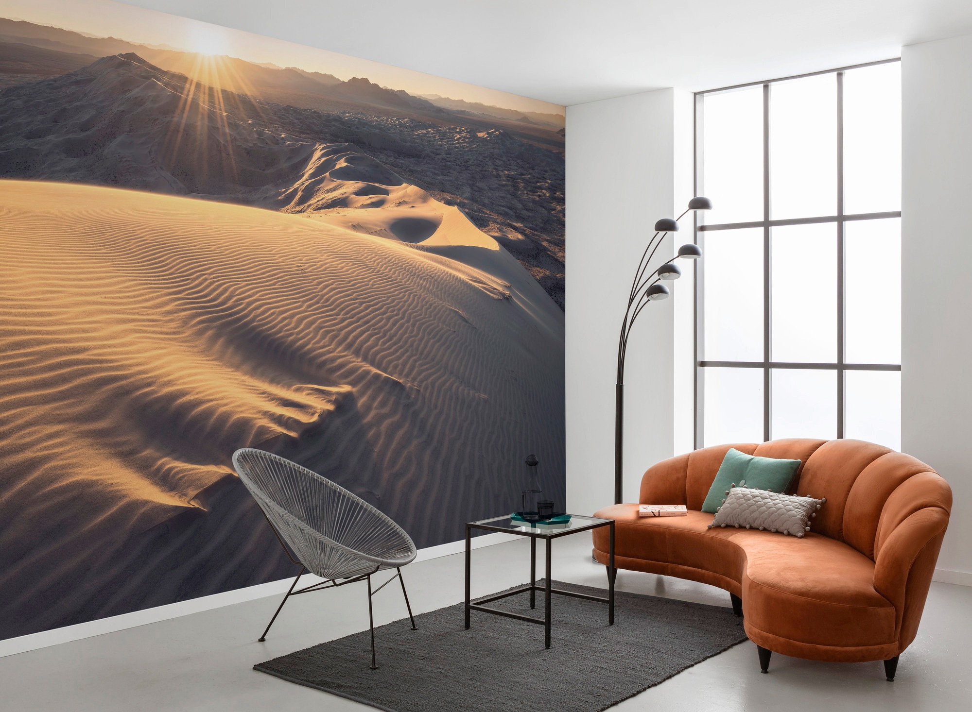 Sanders & Sanders Fototapete Landschaft Sandbraun 450 x 280 cm 612701 günstig online kaufen