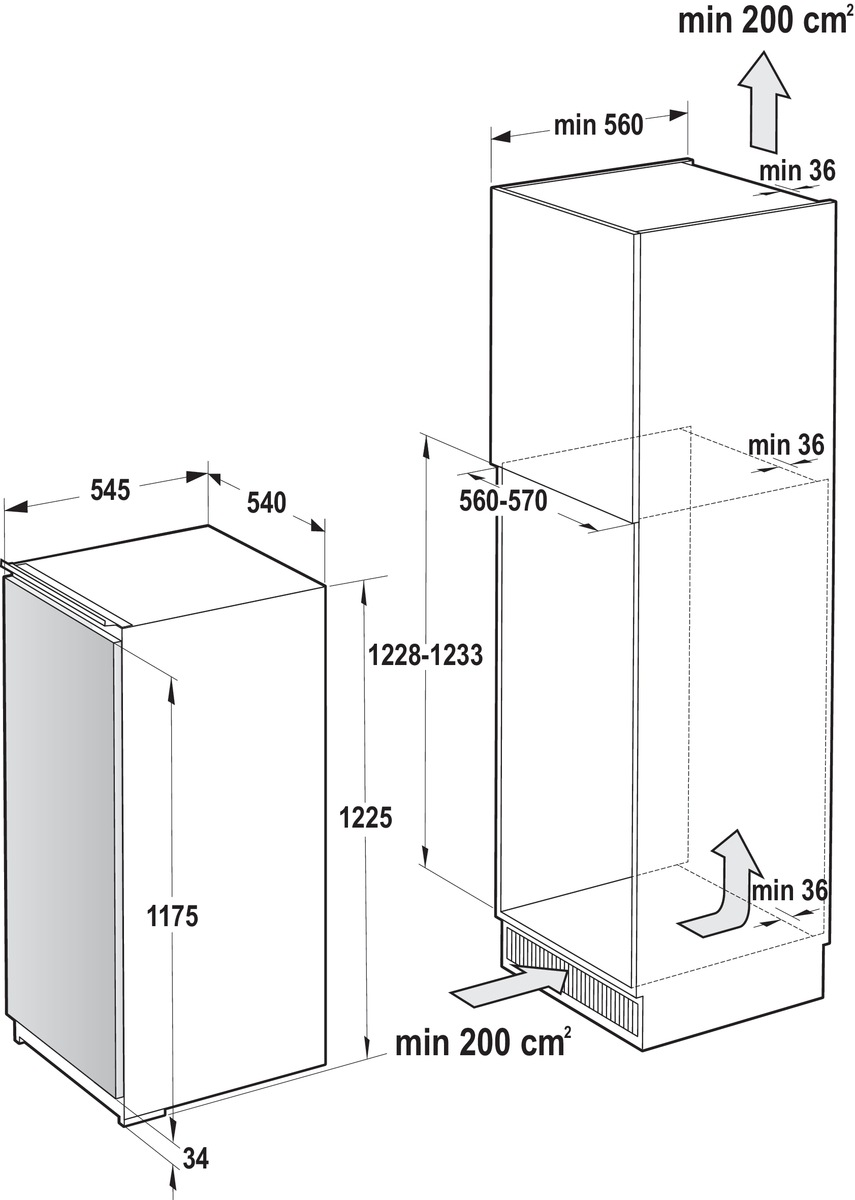 GORENJE Einbaukühlschrank »RBI 412 EE1«, CrispZone