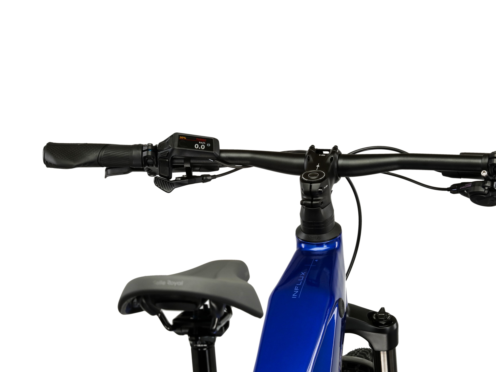 Kross »Influx Hybrid 4.0 21,3Ah / 800 Wh 29 Zoll blau 12 Gänge 2026« 12 Gang Shimano DEORE M6100 Schaltwerk Kettenschaltung Mittelmotor 250 W