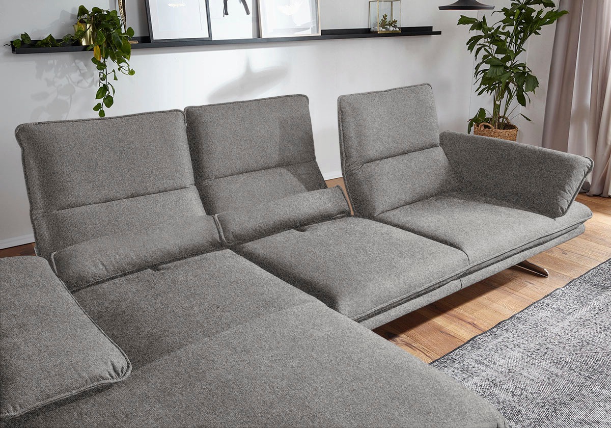 W.SCHILLIG Ecksofa »broadway, Designsofa mit tollem Sitzkomfort, L-Form«, S günstig online kaufen