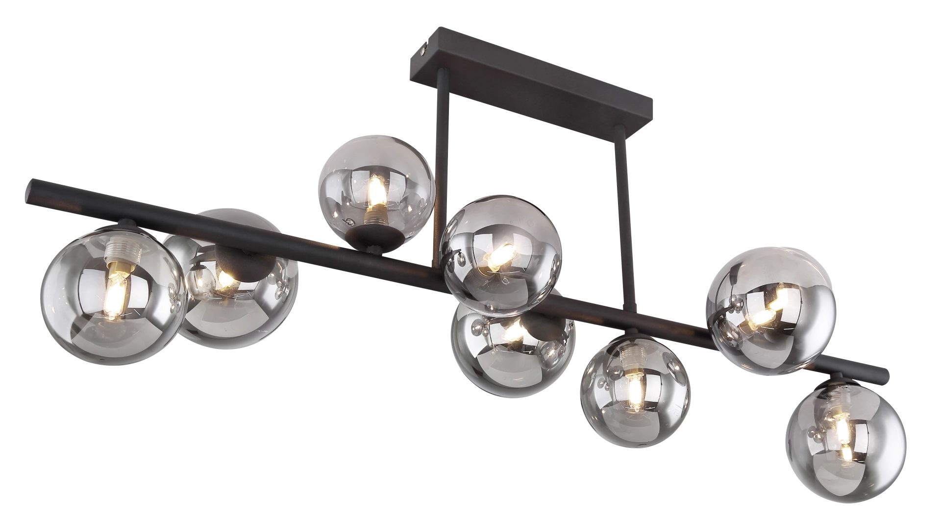 GLOBO LIGHTING LED Deckenleuchte »RIHA«, Leuchtmittel G9 | Leuchtmittel wechselbar, Deckenlampe, Glas, Design Leuchte, Wohnzimmer, Esszimmer