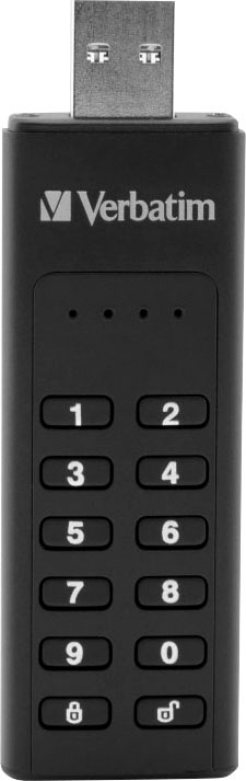 Verbatim USB-Stick »Keypad Secure 64GB«, (USB 3.2 Lesegeschwindigkeit 160 MB/s)