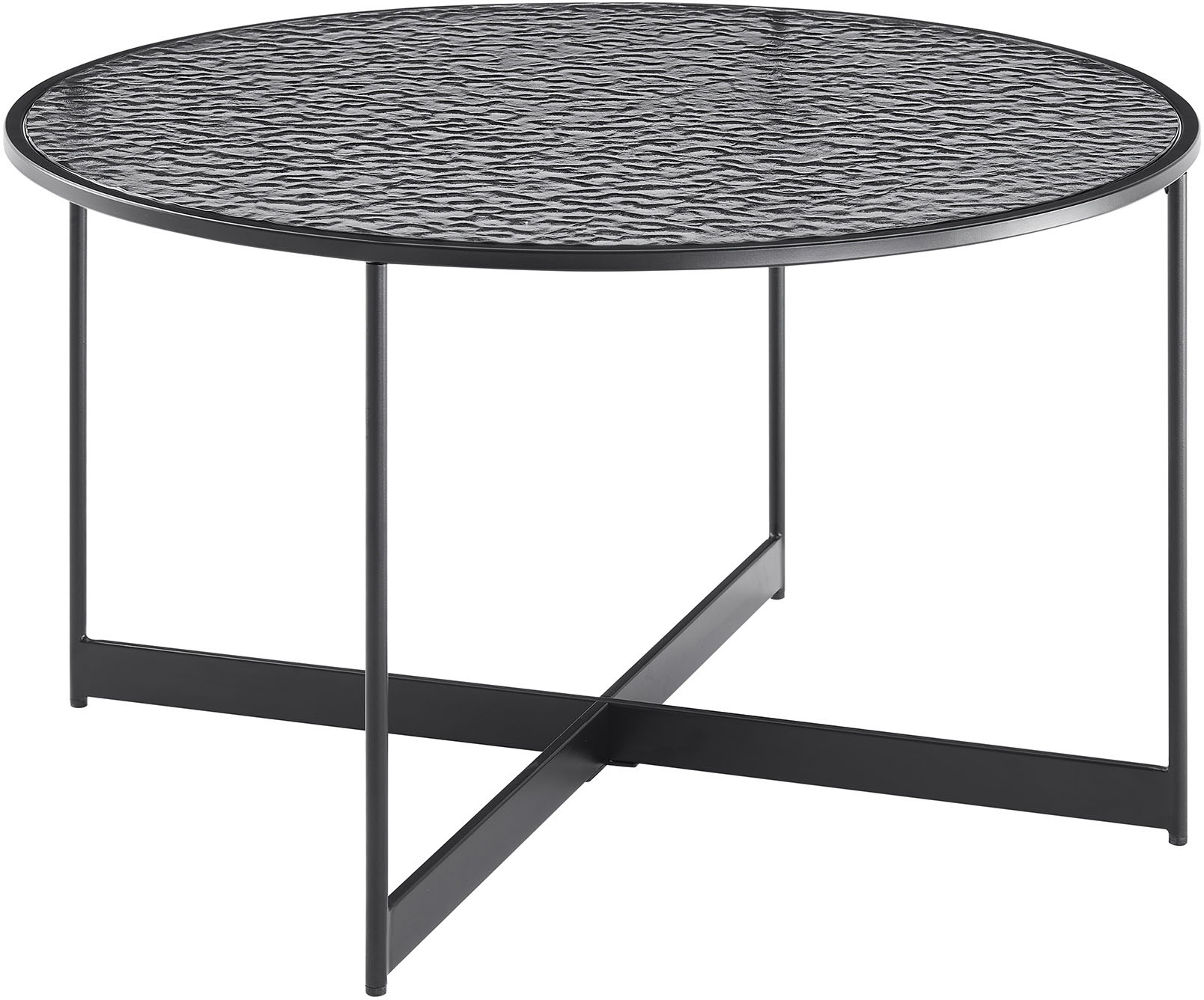 SalesFever Couchtisch, (1 St.), Glasplatte mit Strukturoptik günstig online kaufen