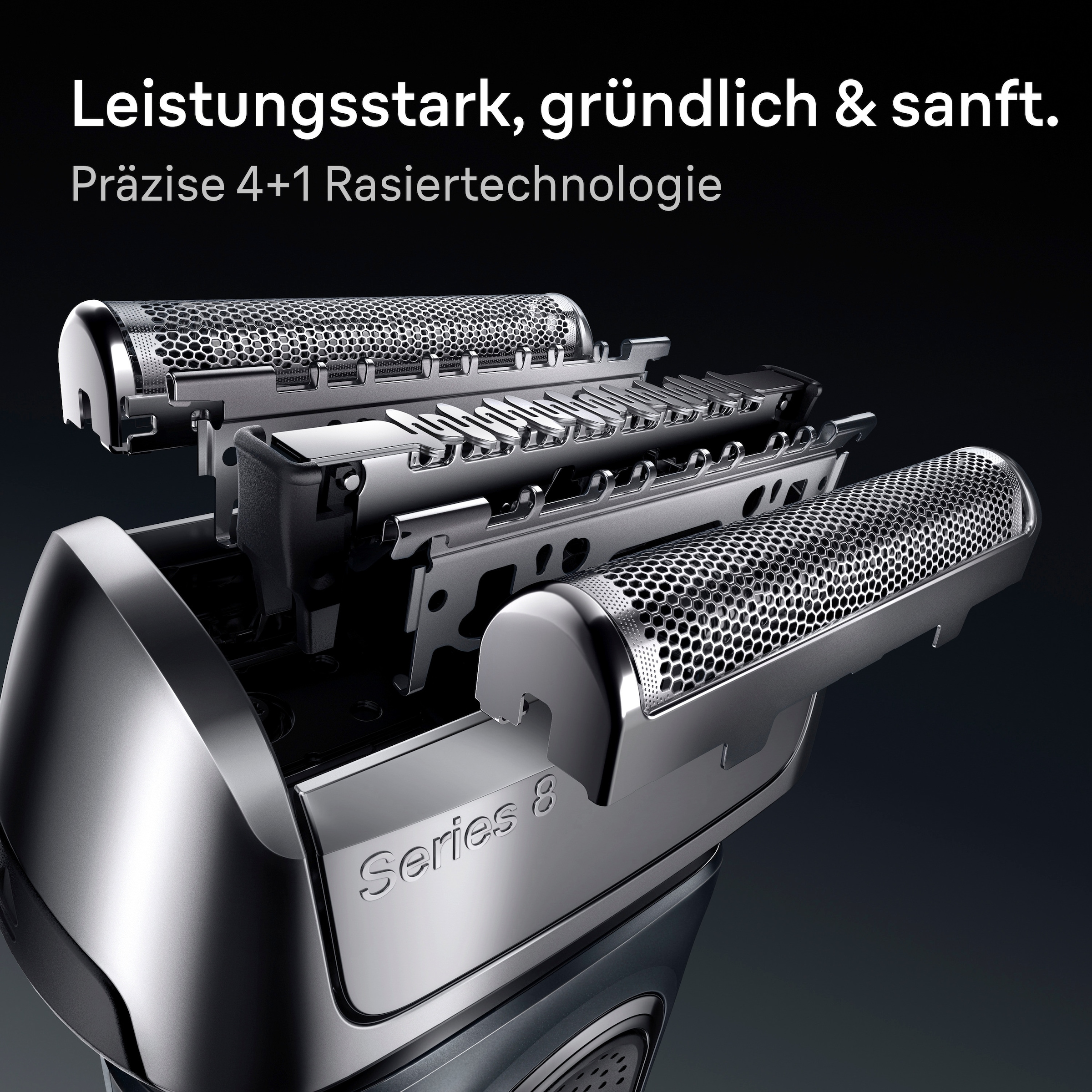 Braun Ersatzscherkopf »Series 8 83M«, Kompatibel mit allen Series 8 Rasierern, ORIGINAL vom Hersteller