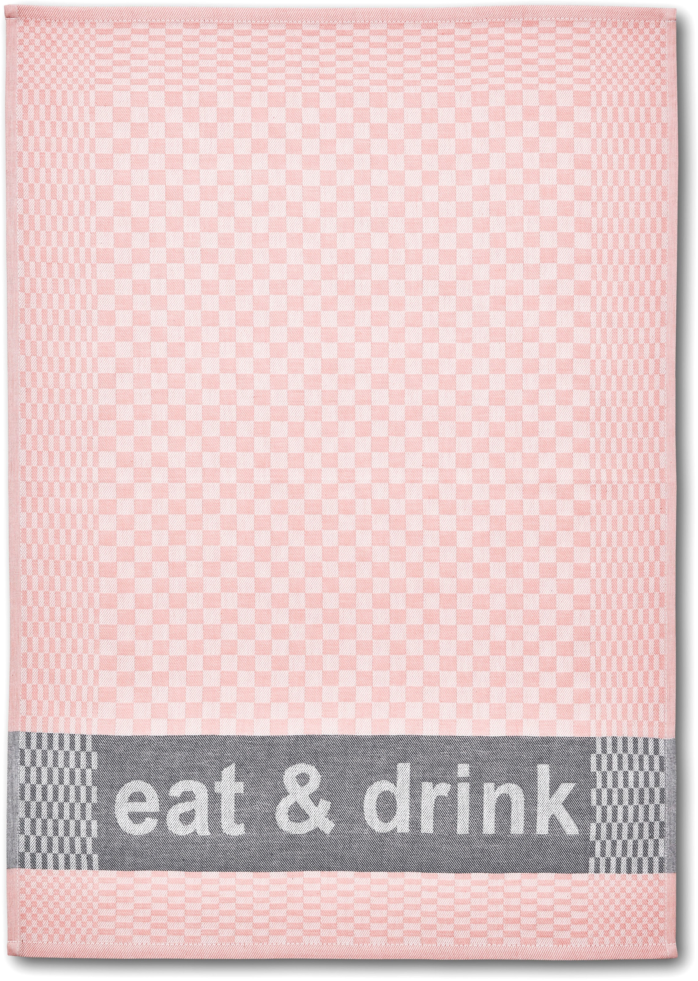 Dyckhoff Geschirrtuch »Eat & Drink, Maße je Tuch ca. 50x70 cm«, (Set, 3 tlg.), mit drei verschiedenen Motiven